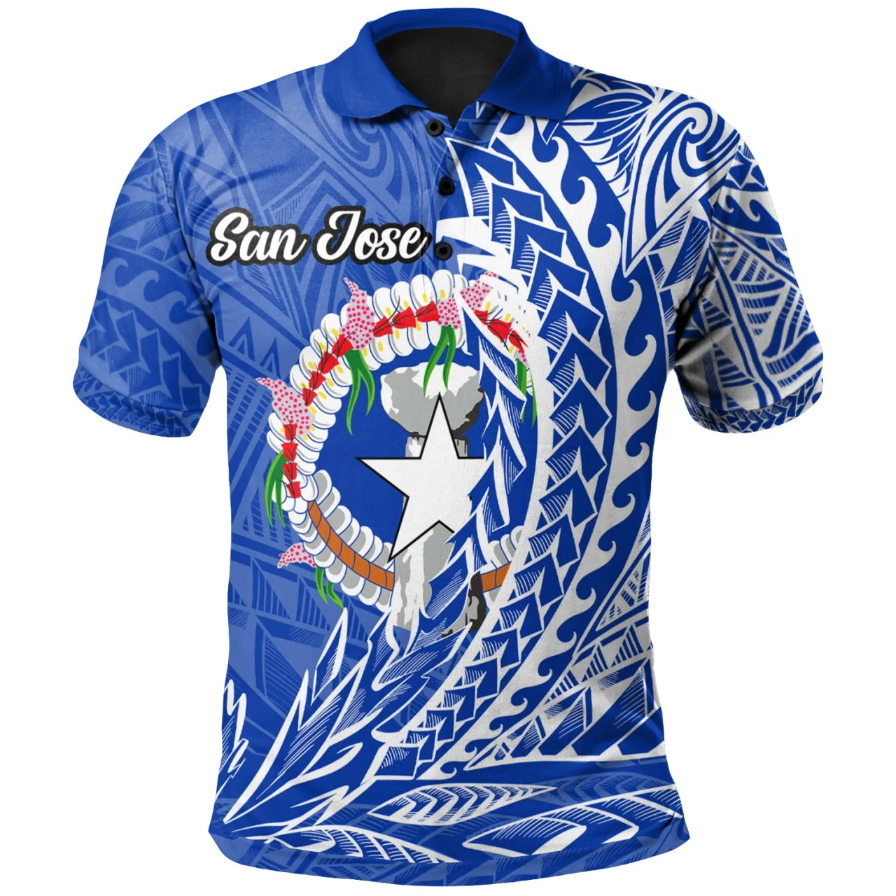 Northern Mariana Islands Polo Shirt - San Jose Wings Style 1
