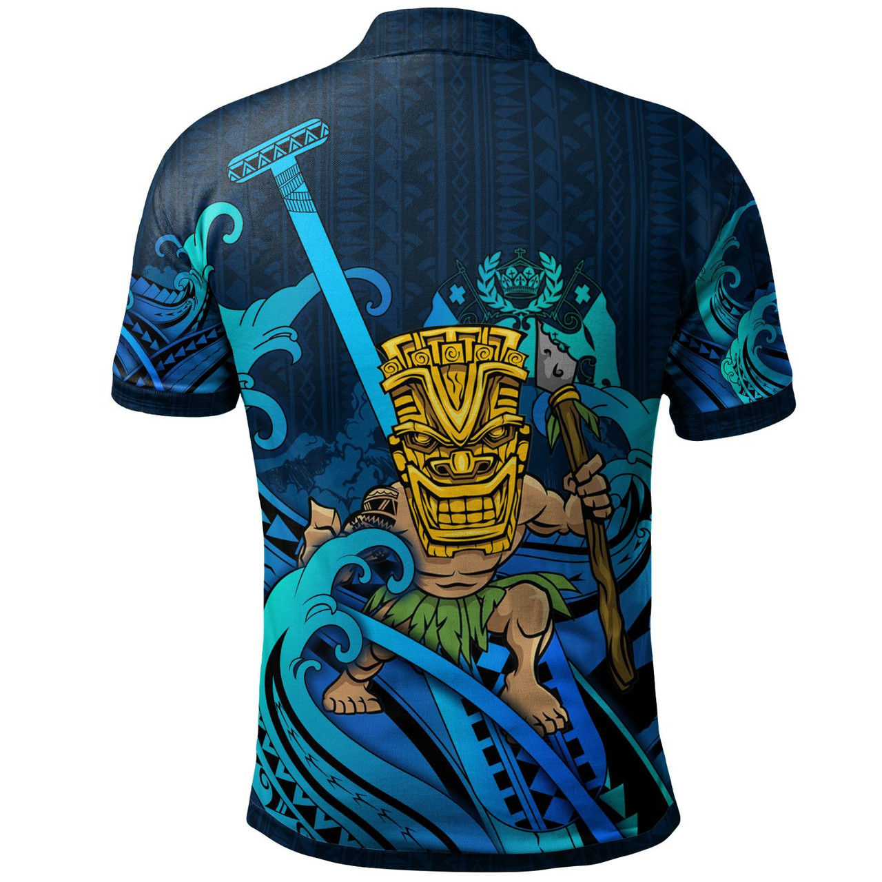 Tonga Polo Shirt - Tiki And Waves 2