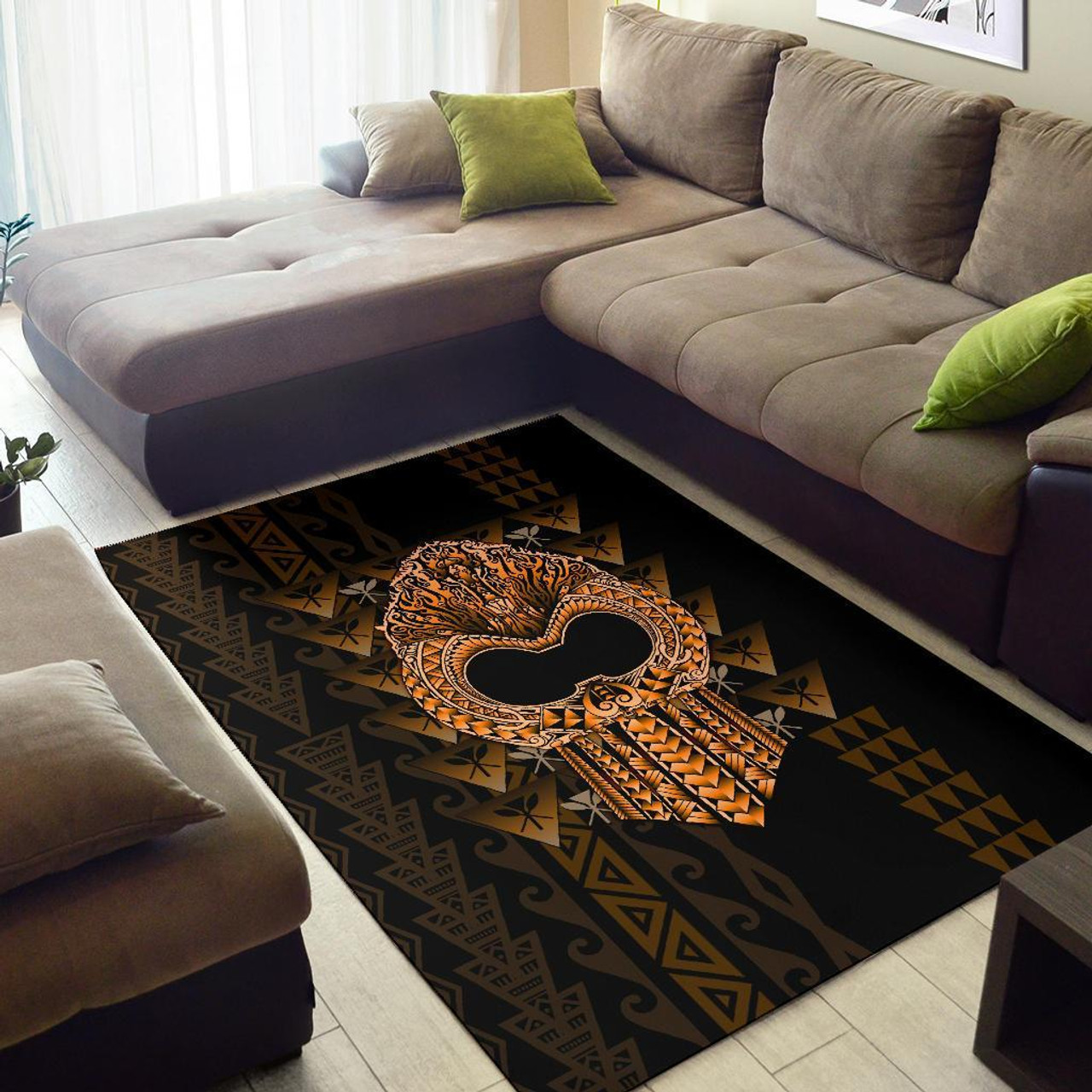 Hawaii Polynesian Area Rug - Ikaika Hawaiian Polynesian 2