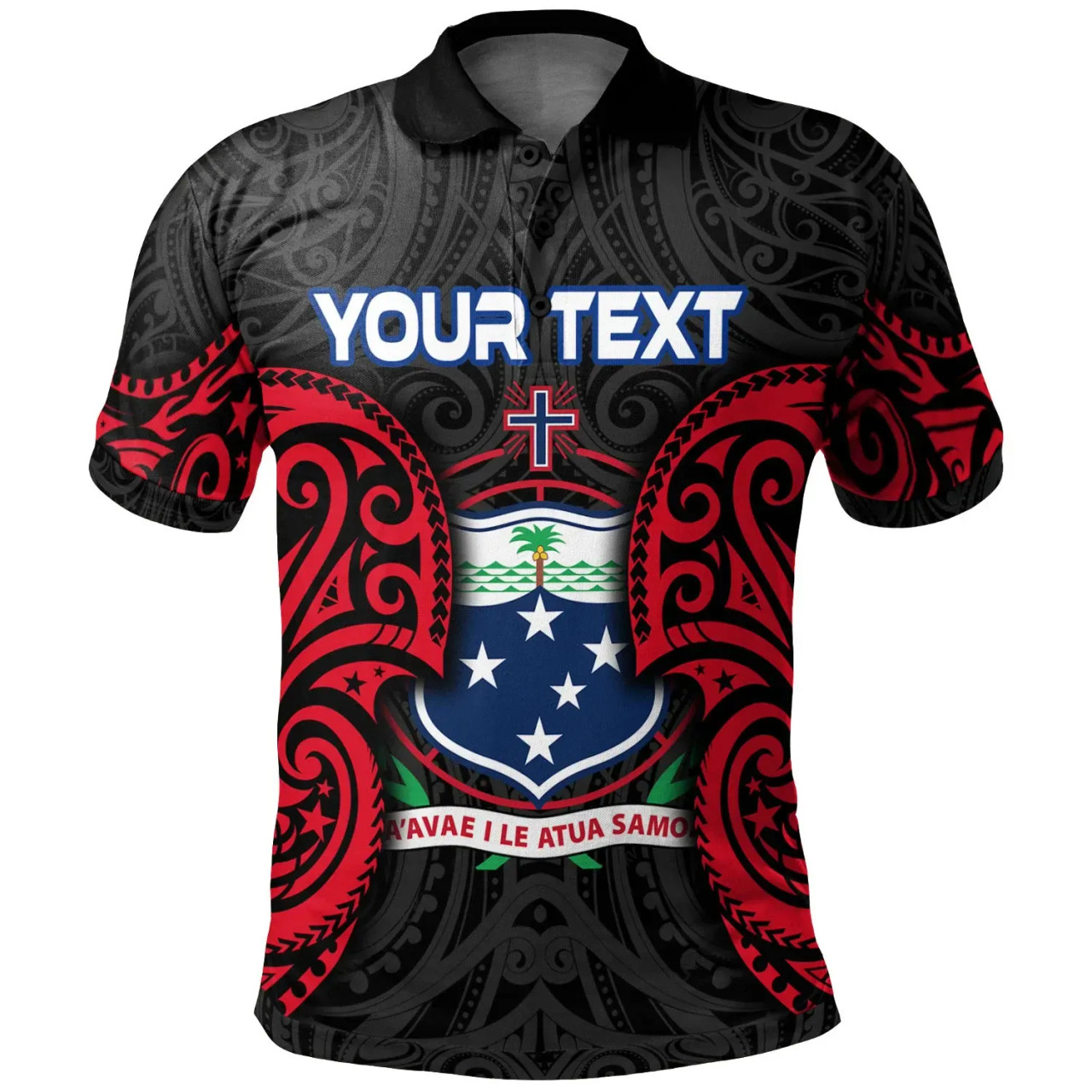 Samoa Polynesian Custom Personalised Polo Shirt - Samoan Spirit 1