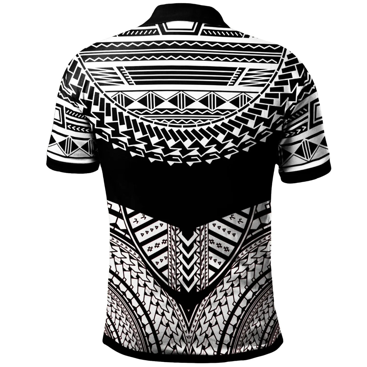 Fiji Custom Personalised Polo Shirt - Tribal Pattern Cool Style White Color 2