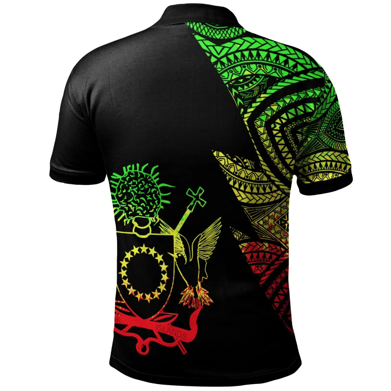Cook Islands Custom Personalized Polo Shirt - Flash Style Reggae 2