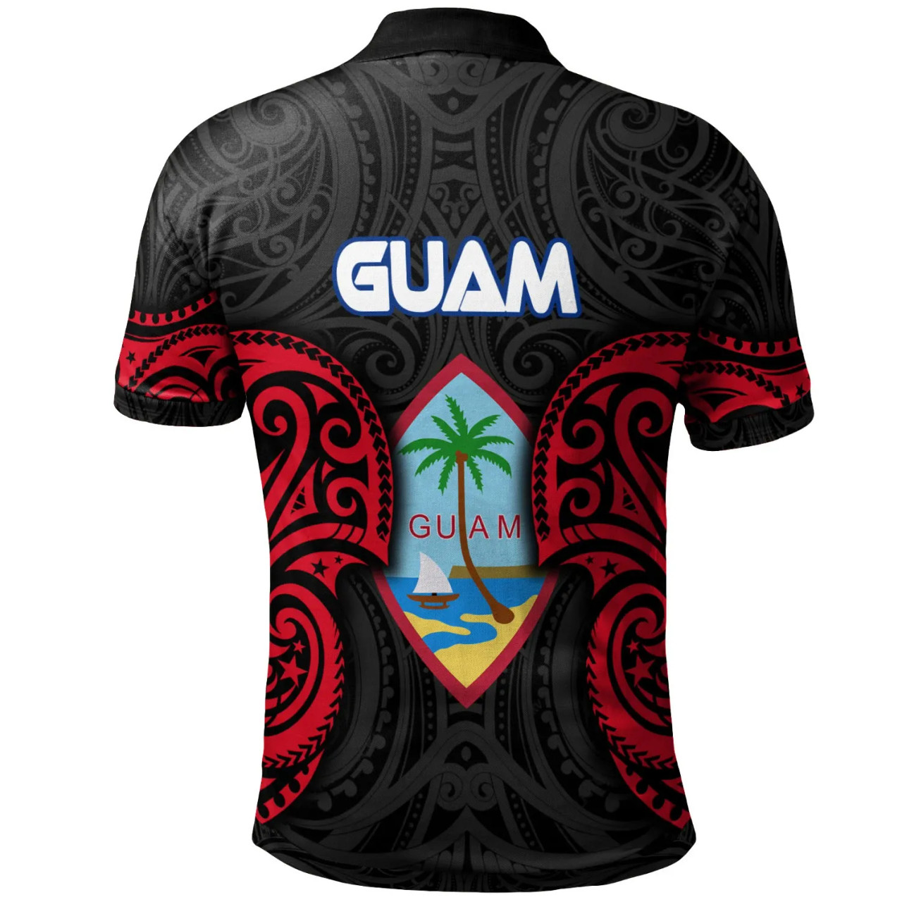 Guam Polynesian Polo Shirt - Guam Spirit 2