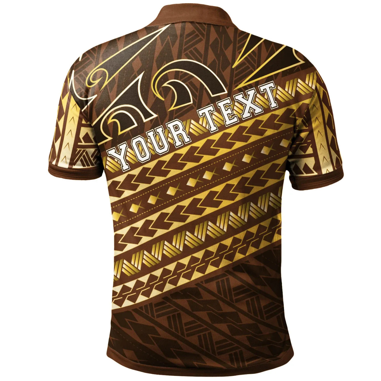 Vanuatu  Custom Personalised Polo Shirt - Polynesian Diagonal Pattern 2