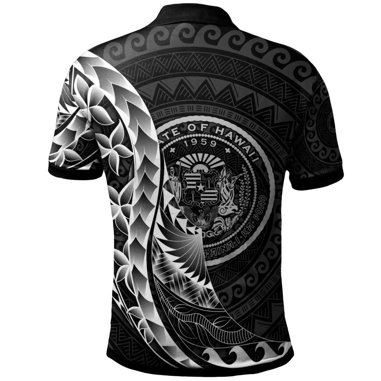 Hawaii Polo Shirt - Custom Personalised Polynesian Pattern Style 2