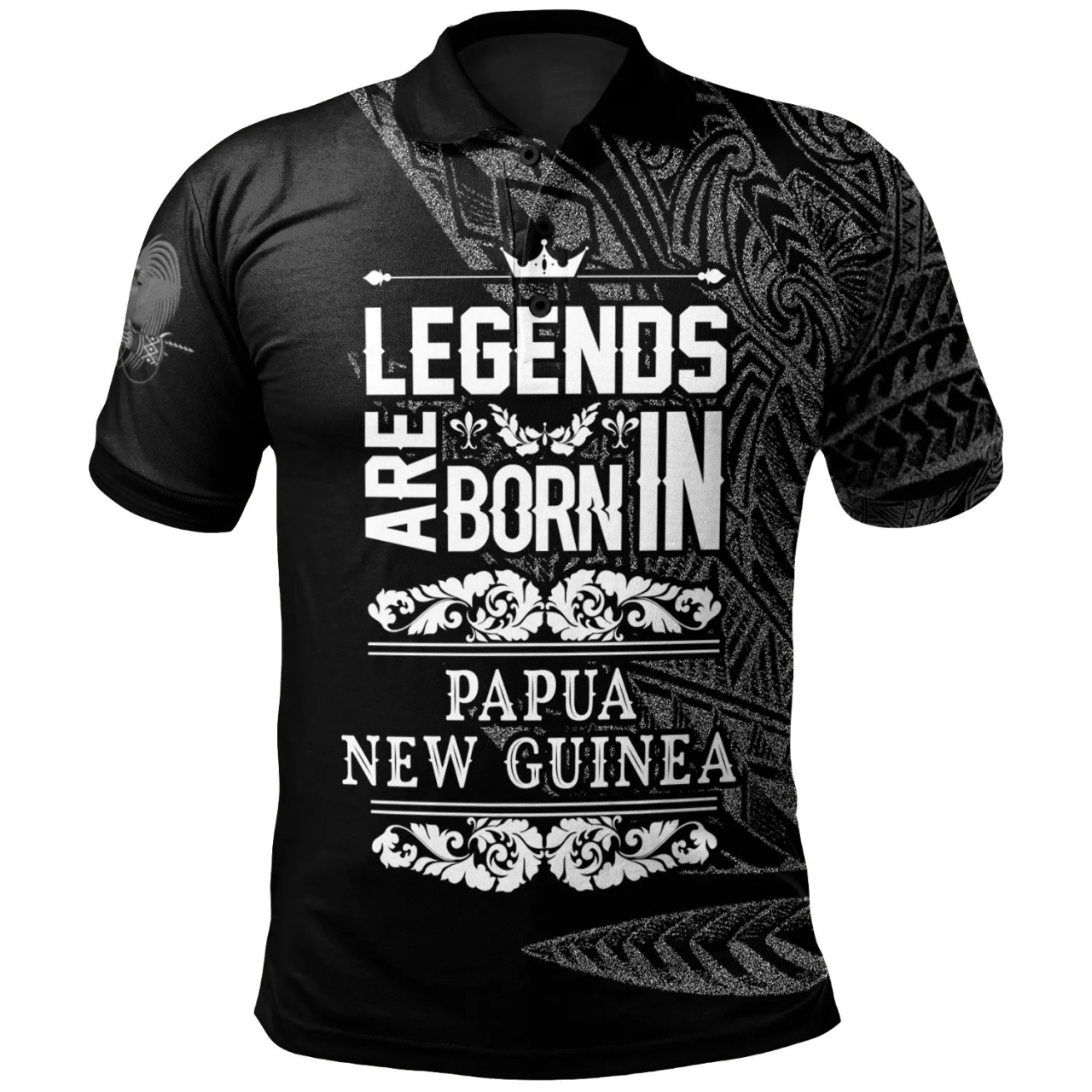 Papua New Guinea Polo Shirt - Legends Are Born In White Color 1