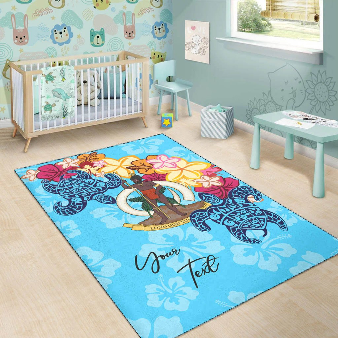 Vanuatu Area Rug - Custom Personalised Tropical Style Polynesian 7