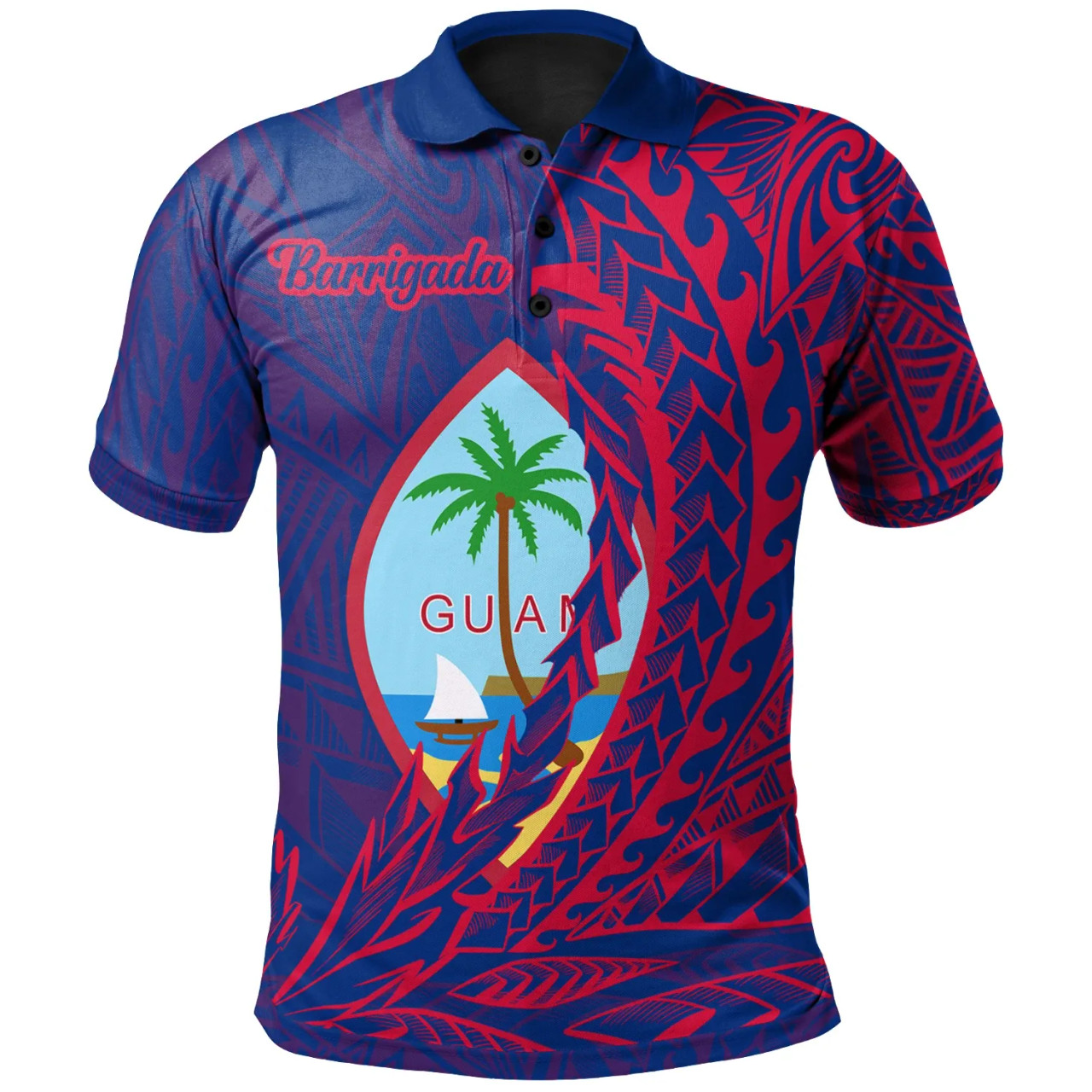 Guam Polo Shirt - Barrigada Wings Style