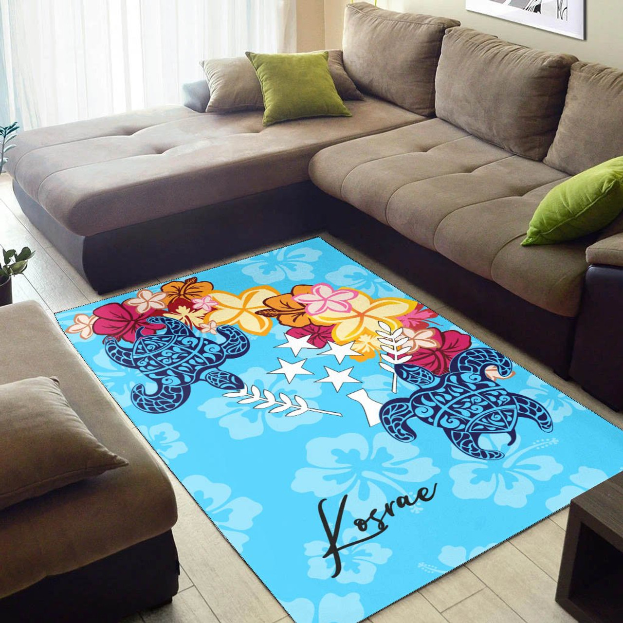 Kosrae Area Rug - Tropical Style Polynesian 3