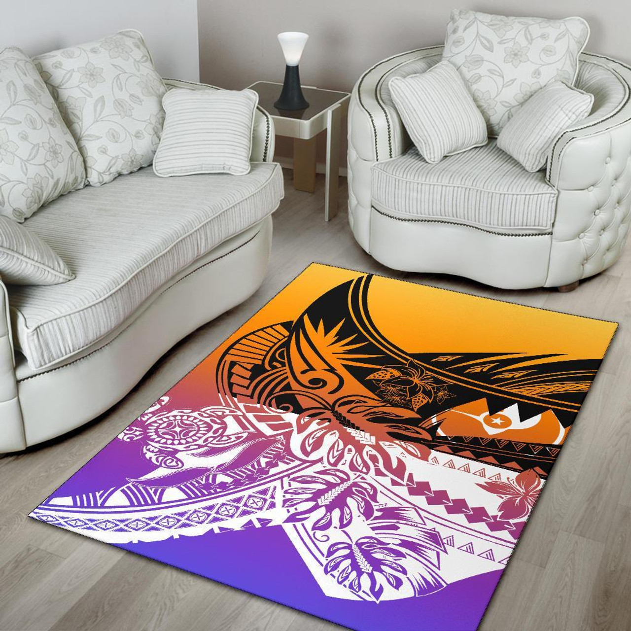 Yap Area Rug - Tribal Jungle Pattern Polynesian 4