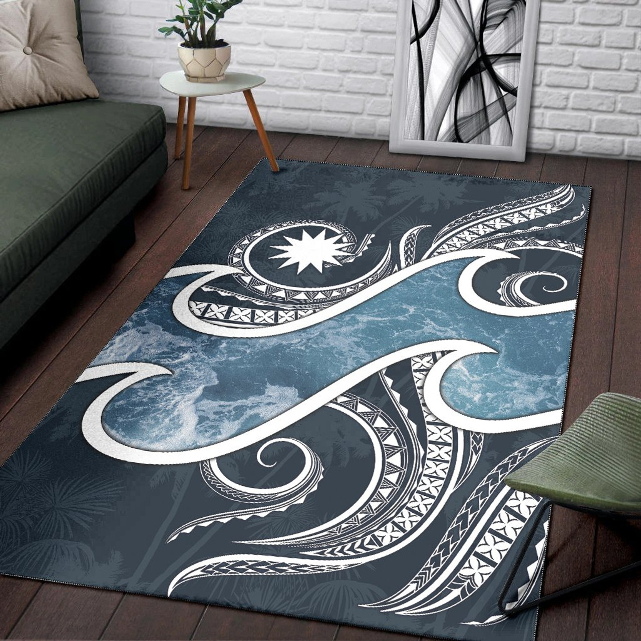 Nauru Polynesian Area Rug - Ocean Style Polynesian 2