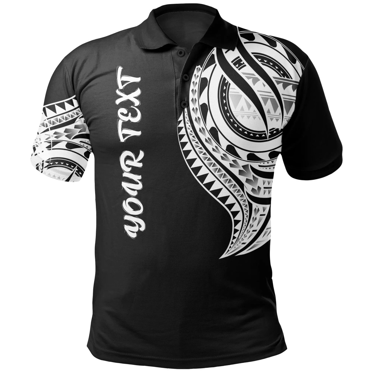 Tokelau Custom Personalised Polo Shirt - Tokelau Tatau White Patterns 1