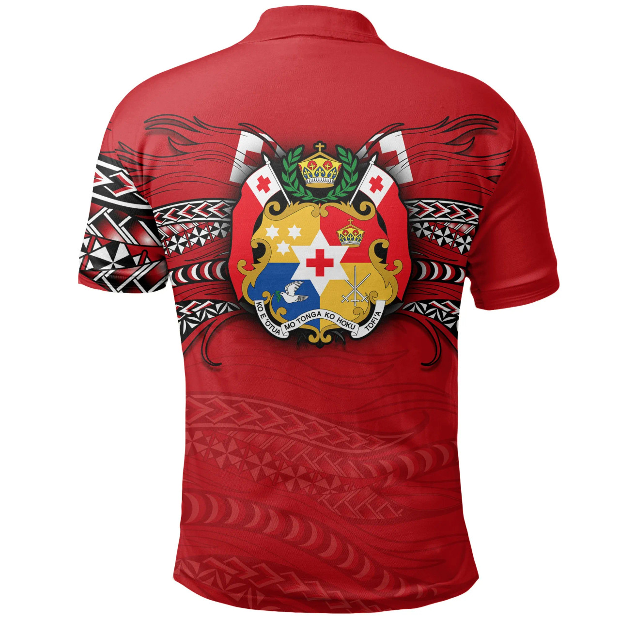 Tonga Polynesian Polo Shirt - Tongan Pride Lion 2