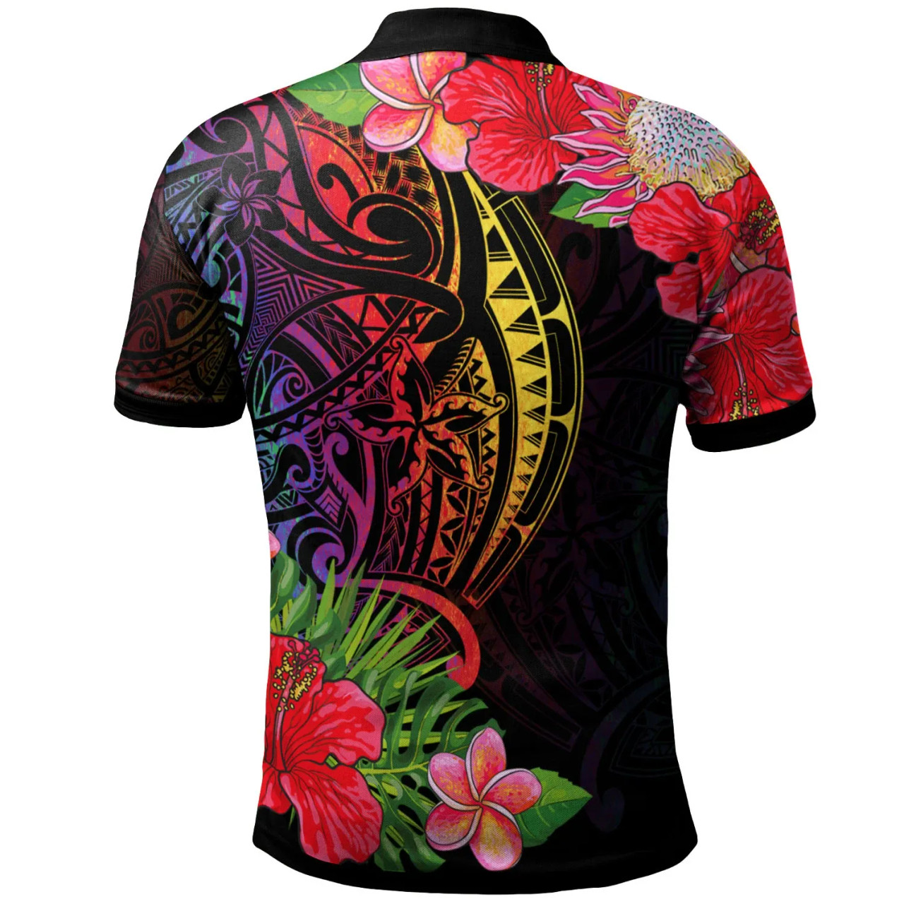 Hawaii Kanaka Maoli Polo Shirt - Tropical Hippie Style 2