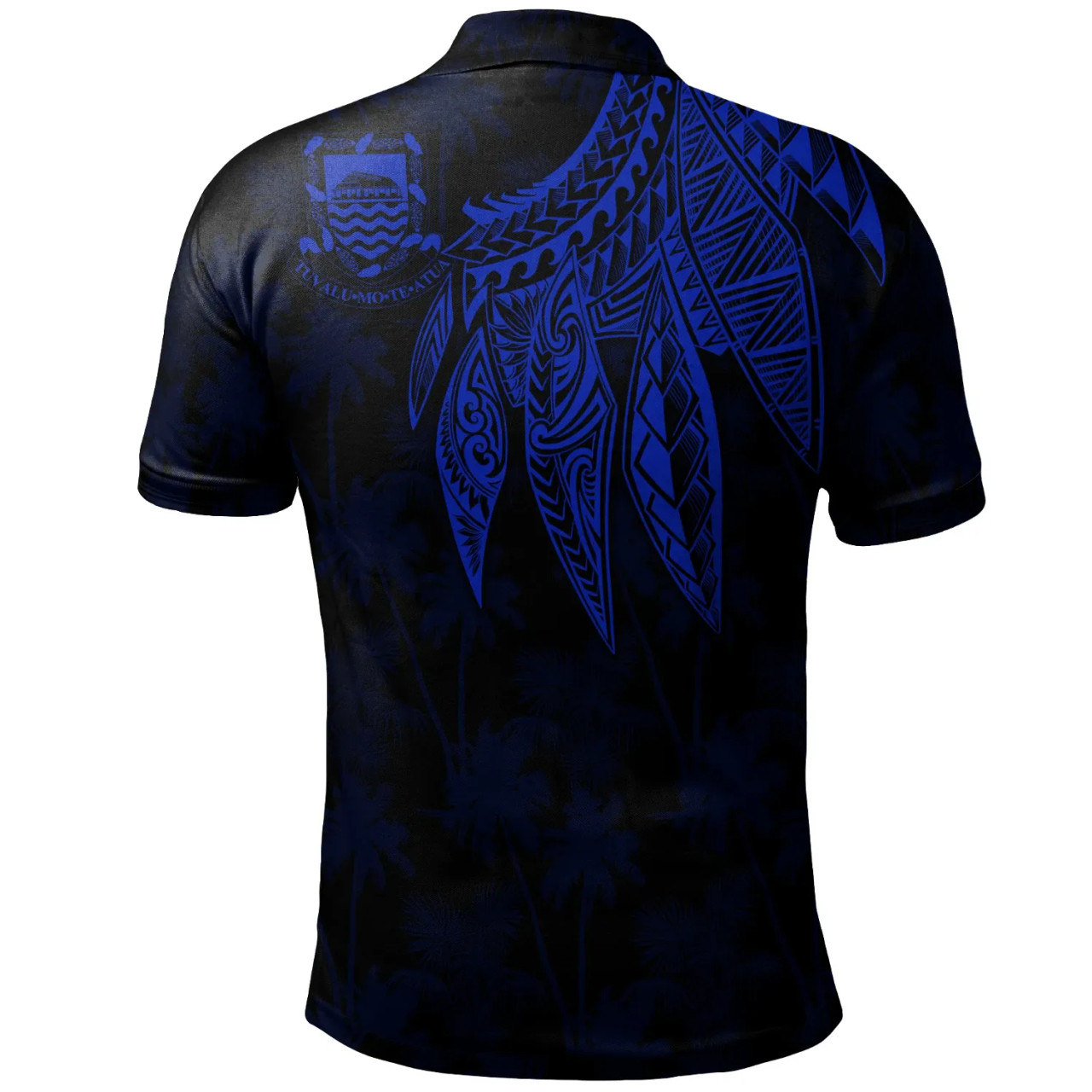 Tuvalu Polo - Polynesian Wings (Blue) 2