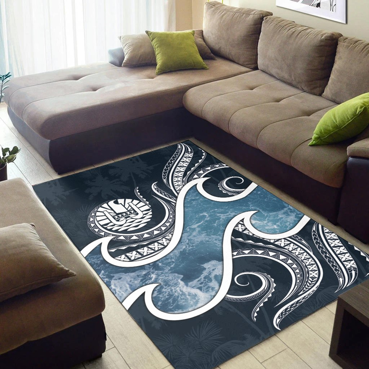 Tahiti Polynesian Area Rug - Ocean Style Polynesian 6