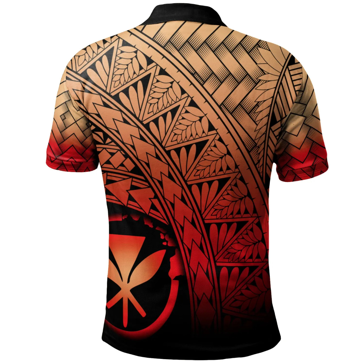 Hawaii Polynesian Custom Personalised Polo Shirt - Plumeria Tattoo Tribal 2