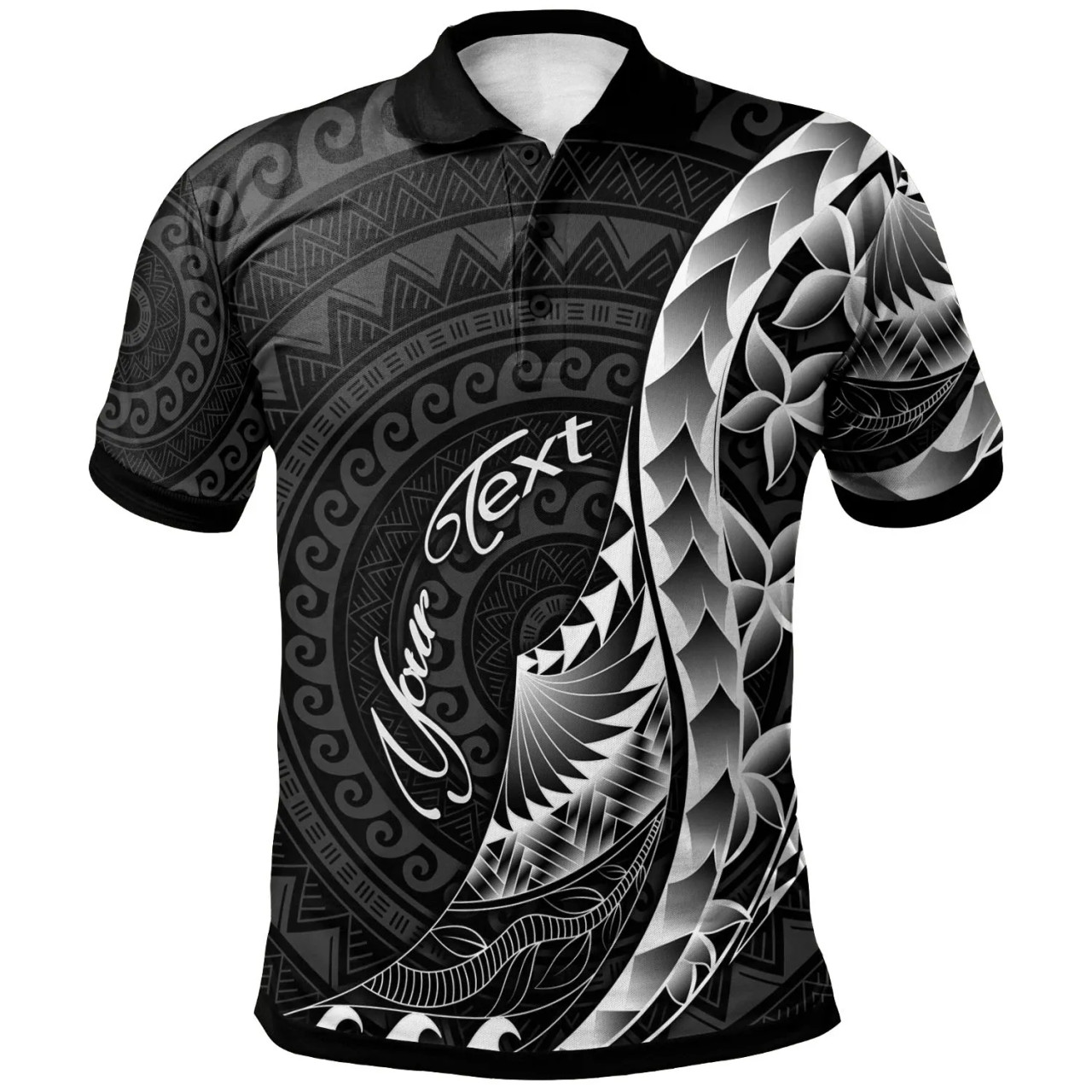 Tokelau Polo Shirt - Custom Personalised Polynesian Pattern Style 1