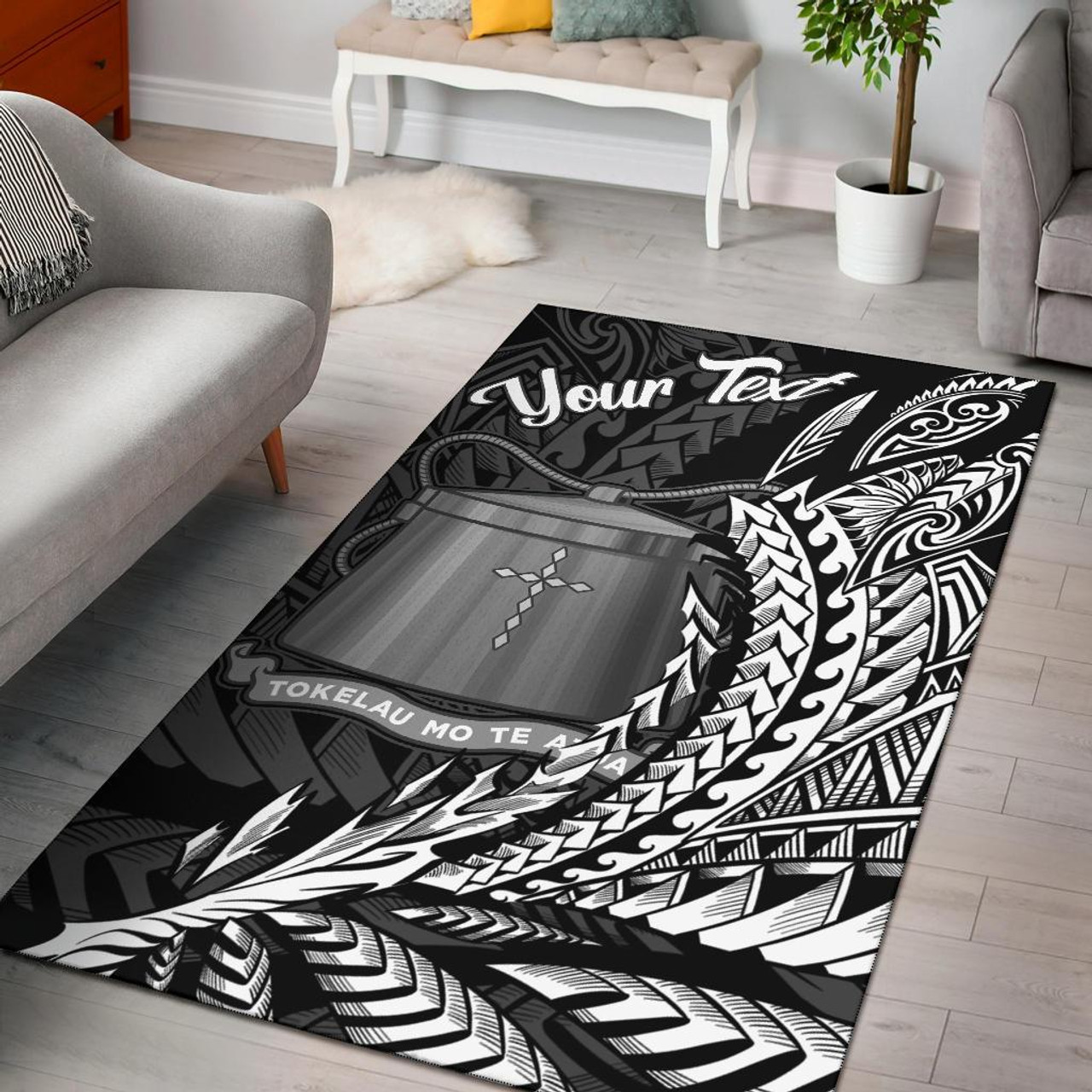 Tokelau Area Rug - Custom Personalised Wings Style Polynesian 1