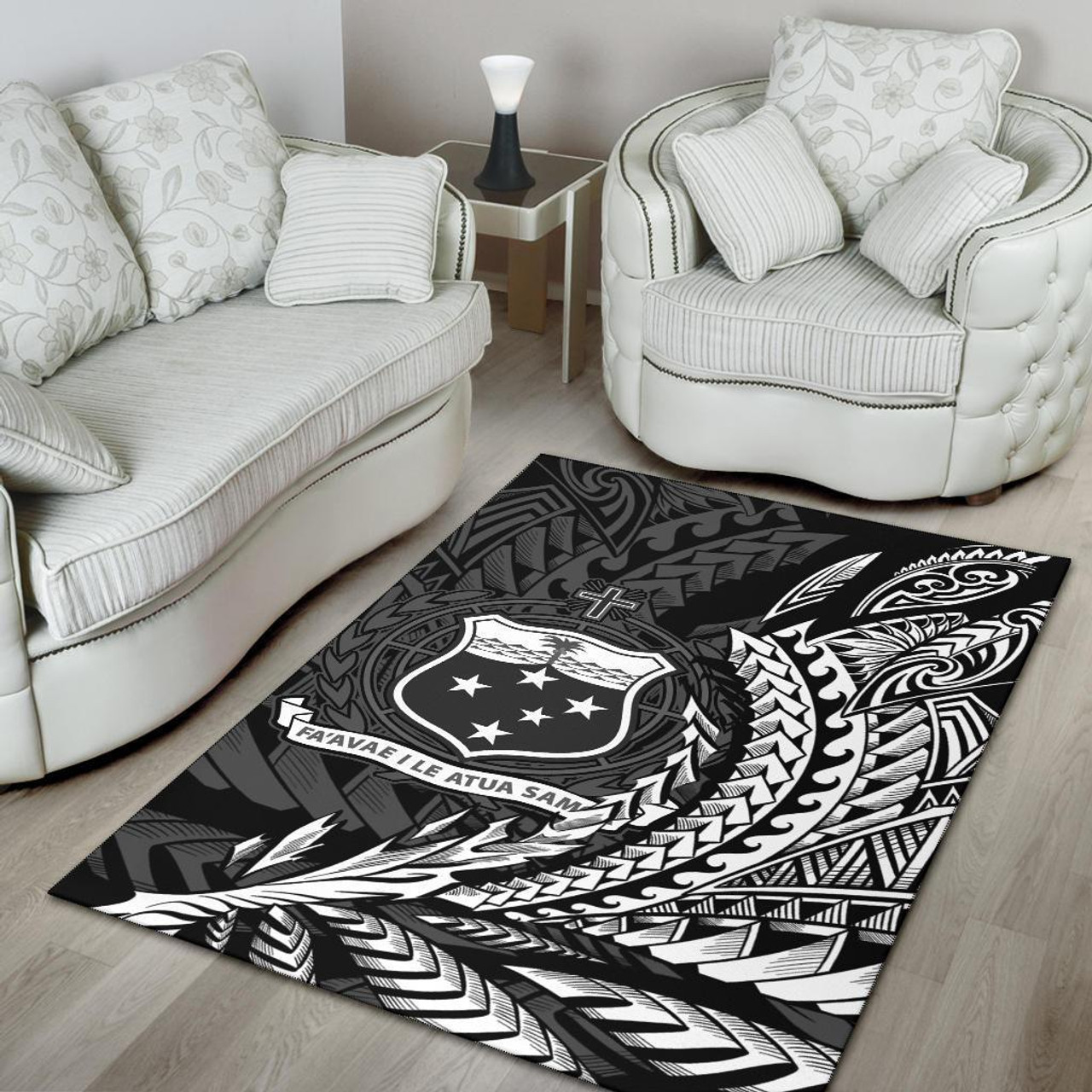 Samoa Area Rug - Wings Style Polynesian 4