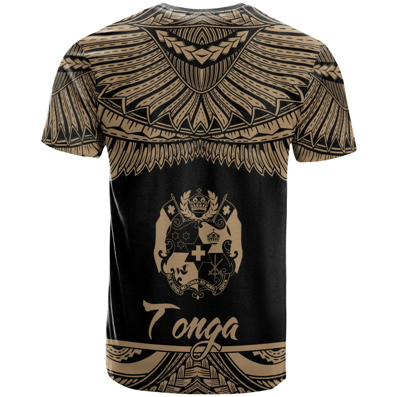 Tonga Polynesian T-Shirt - Tonga Pride Gold Version 2