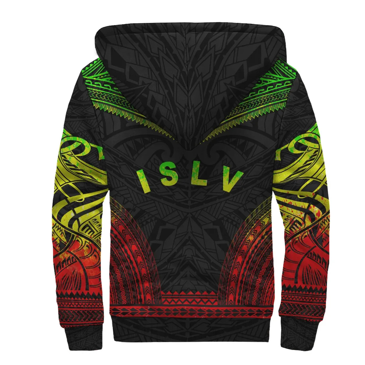 Society Islands Sherpa Hoodie - Polynesian Chief Reggae Version 2