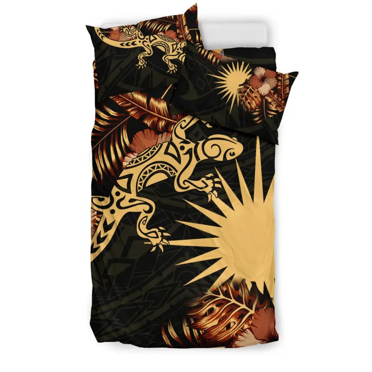 Polynesian Duvet Cover Set - Marshall Islands Duvet Cover Set Lizrad Lucky 2