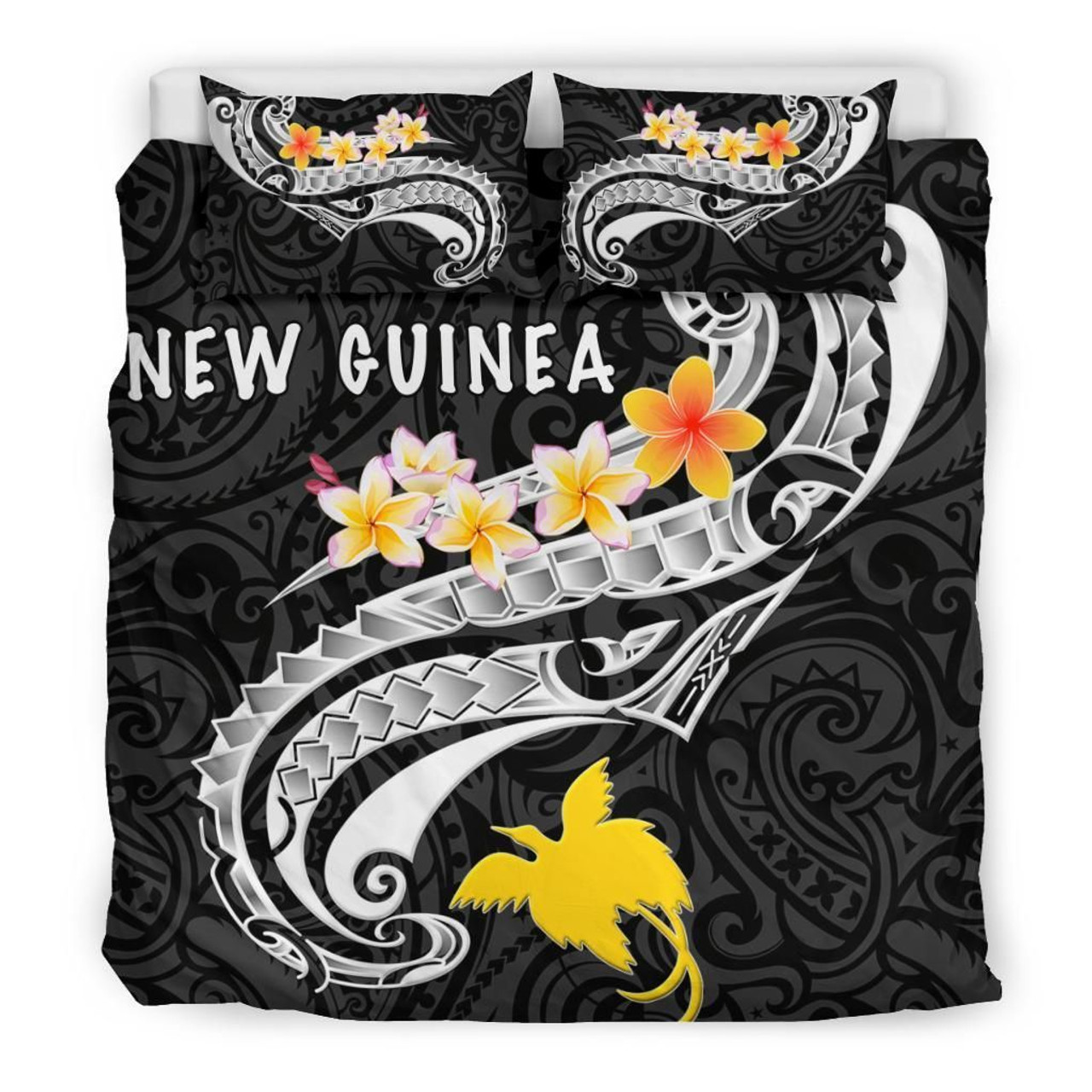 Northern Mariana Islands Duvet Cover Set - Polynesian Tattoo Red 4