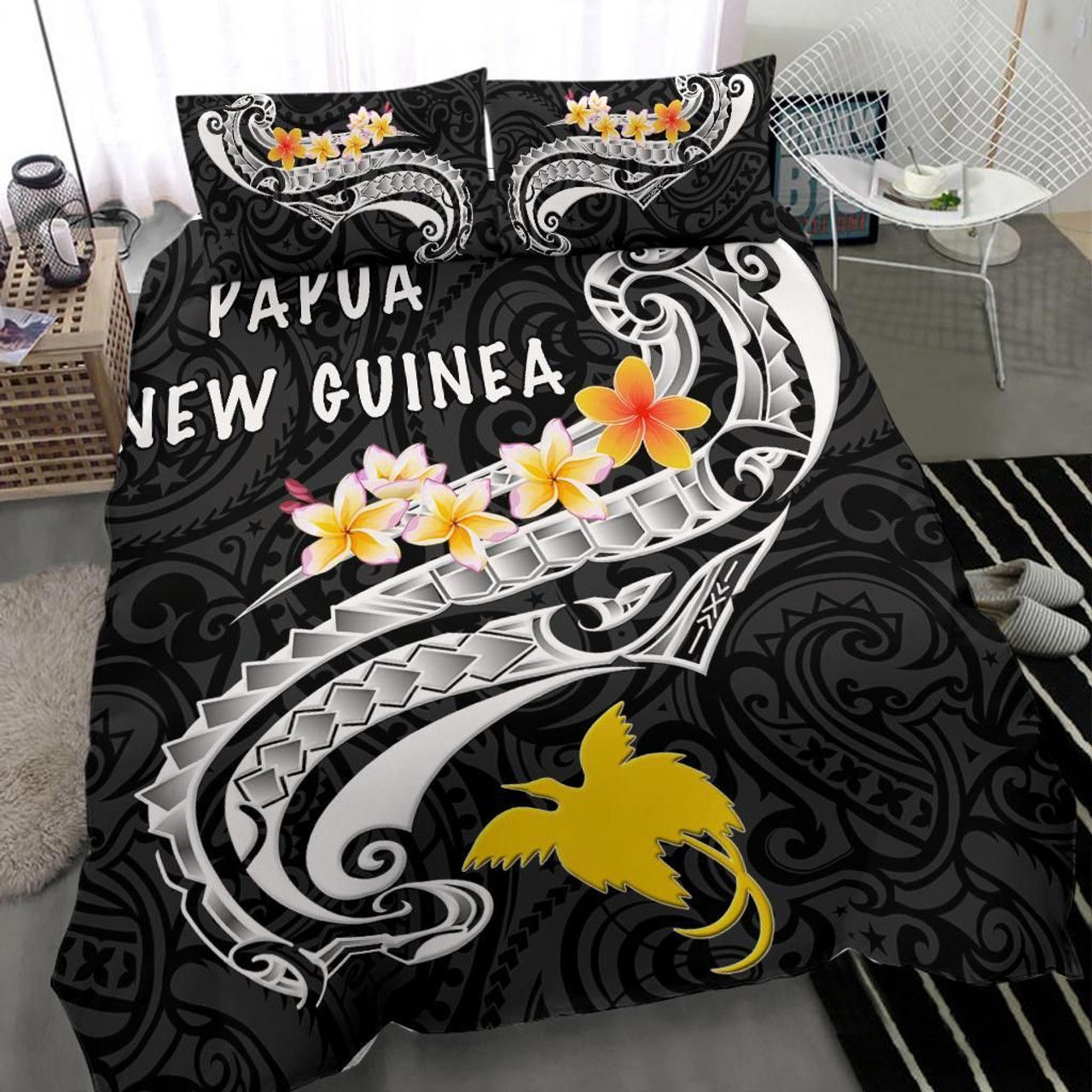 Northern Mariana Islands Duvet Cover Set - Polynesian Tattoo Red 6