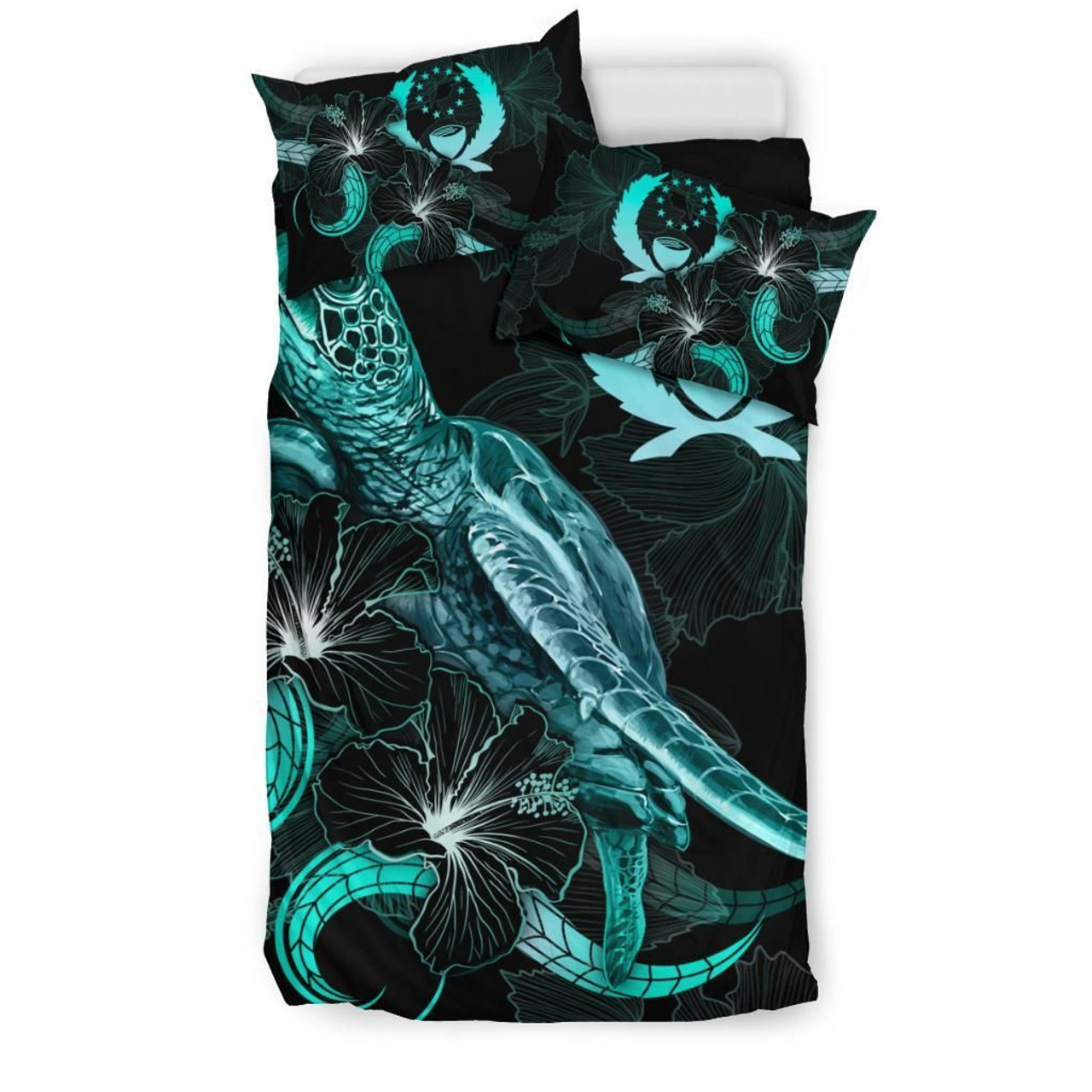 Nauru Bedding Set - Flowers Tropical With Sea Animals 6