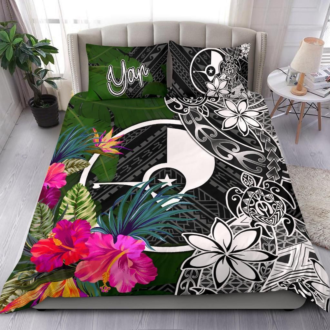 Guam Custom Personalized Bedding Set - Classical Coconut Tree 5