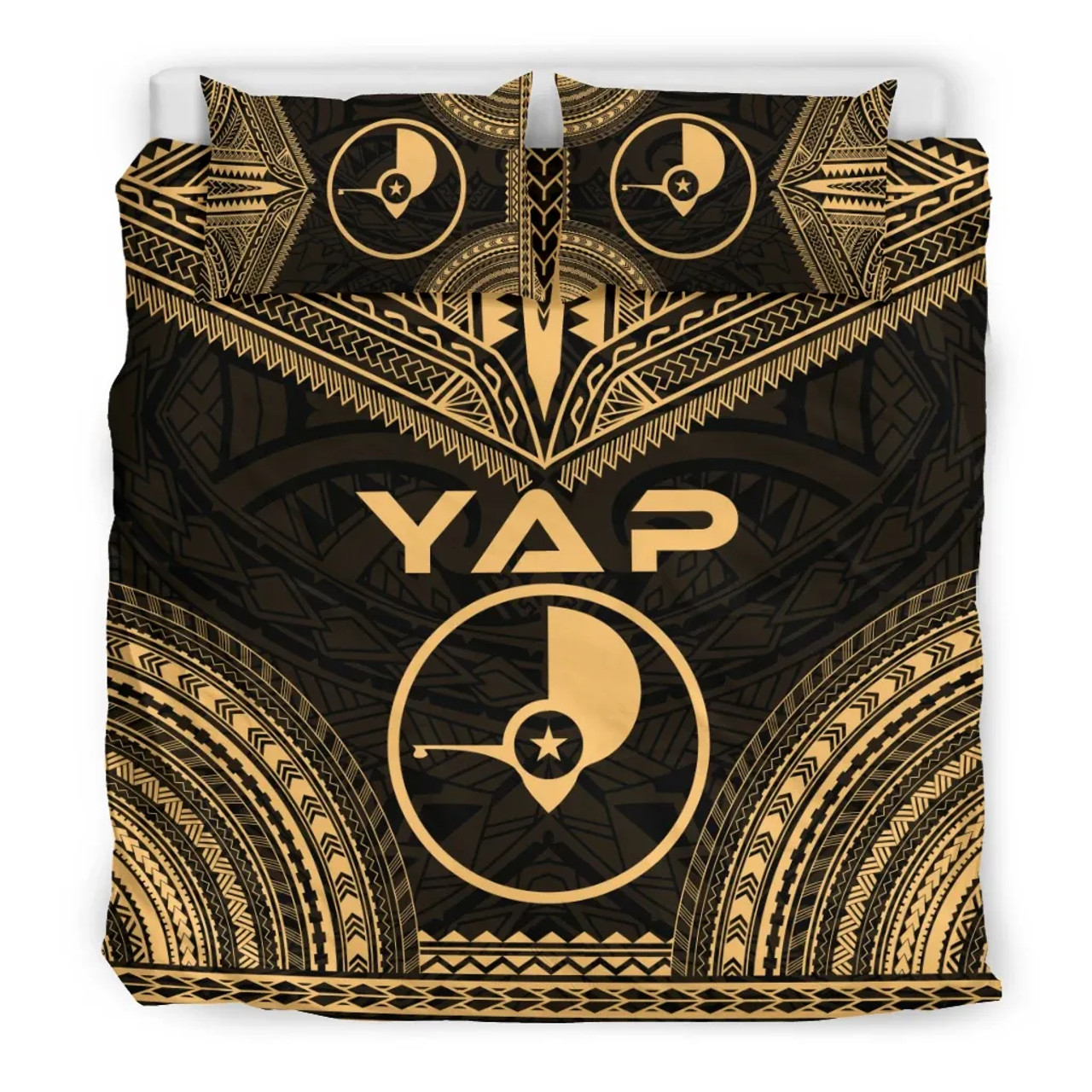 Yap Polynesian Chief Duvet Cover Set - Gold Version 3