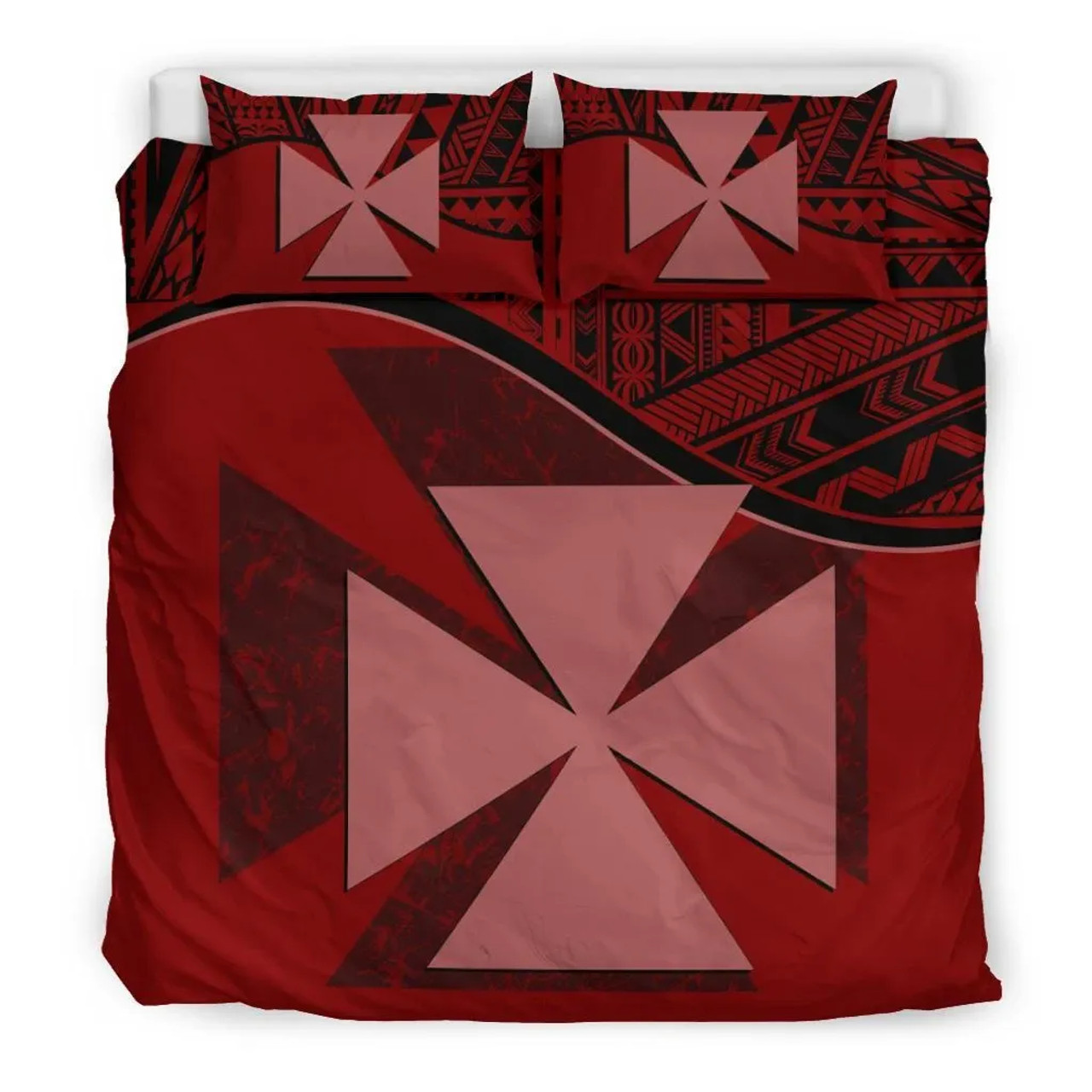 Wallis And Futuna Duvet Cover Set - Wallis And Futuna Coat Of Arms Red 1