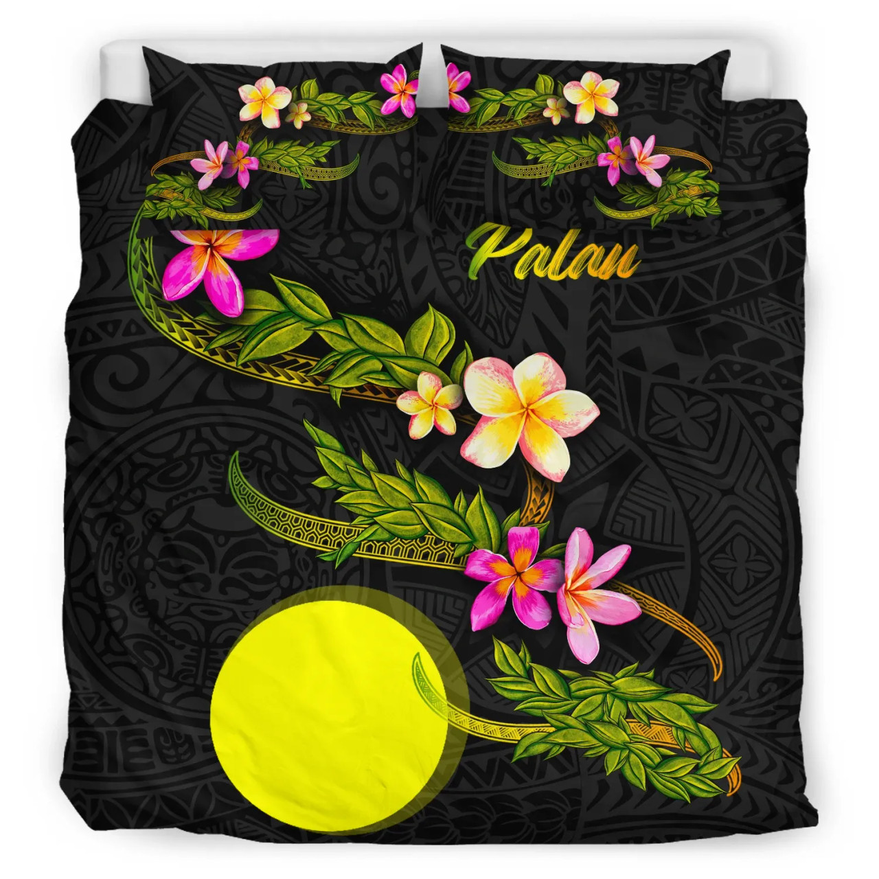 Guam Polynesian Personalised Bedding Set - Legend Of Guam (Red) 4