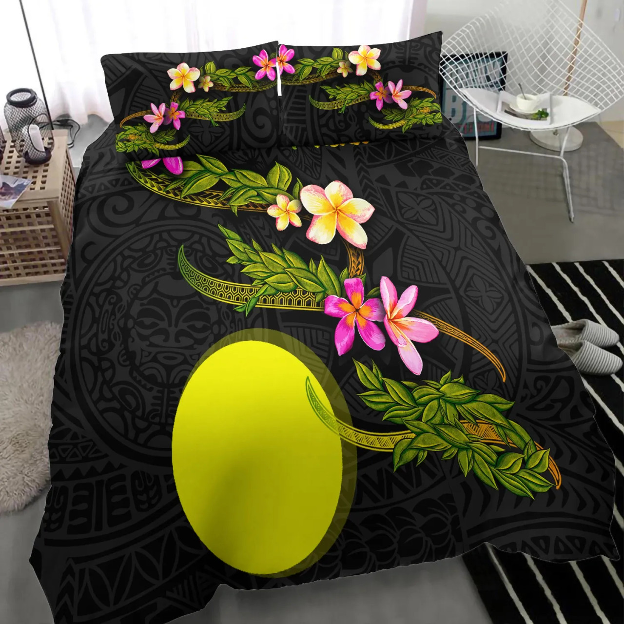 Guam Polynesian Personalised Bedding Set - Legend Of Guam (Red) 6
