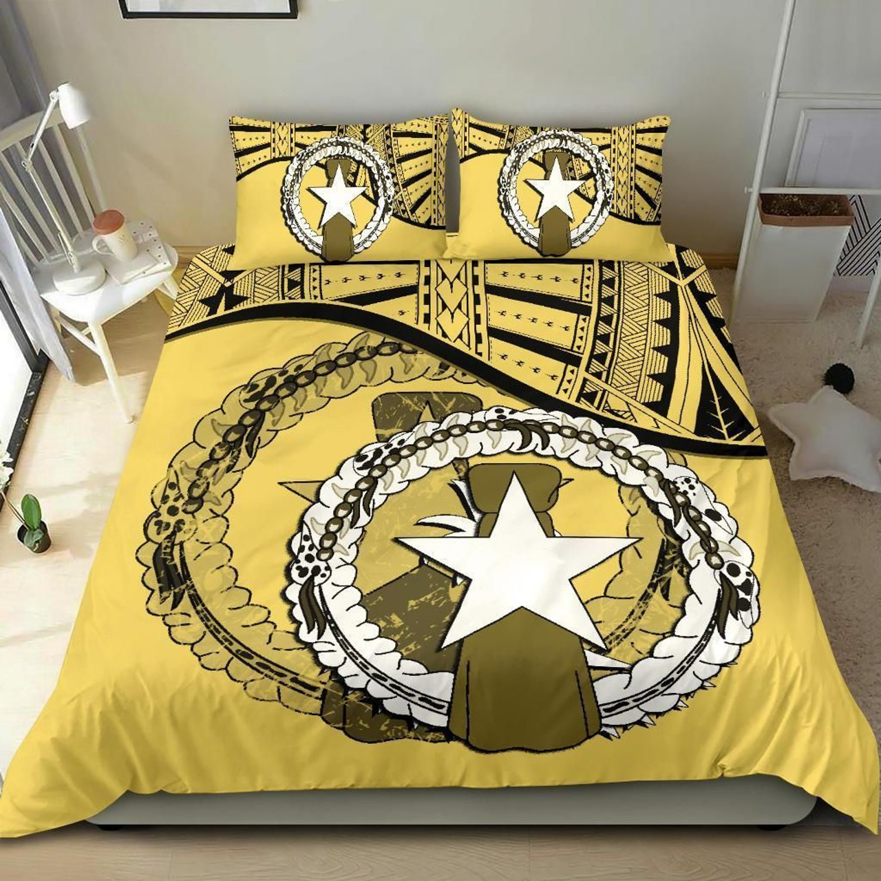 Cook Islands Polynesian Custom Personalised Bedding Set - Floral With Seal Flag Color 4