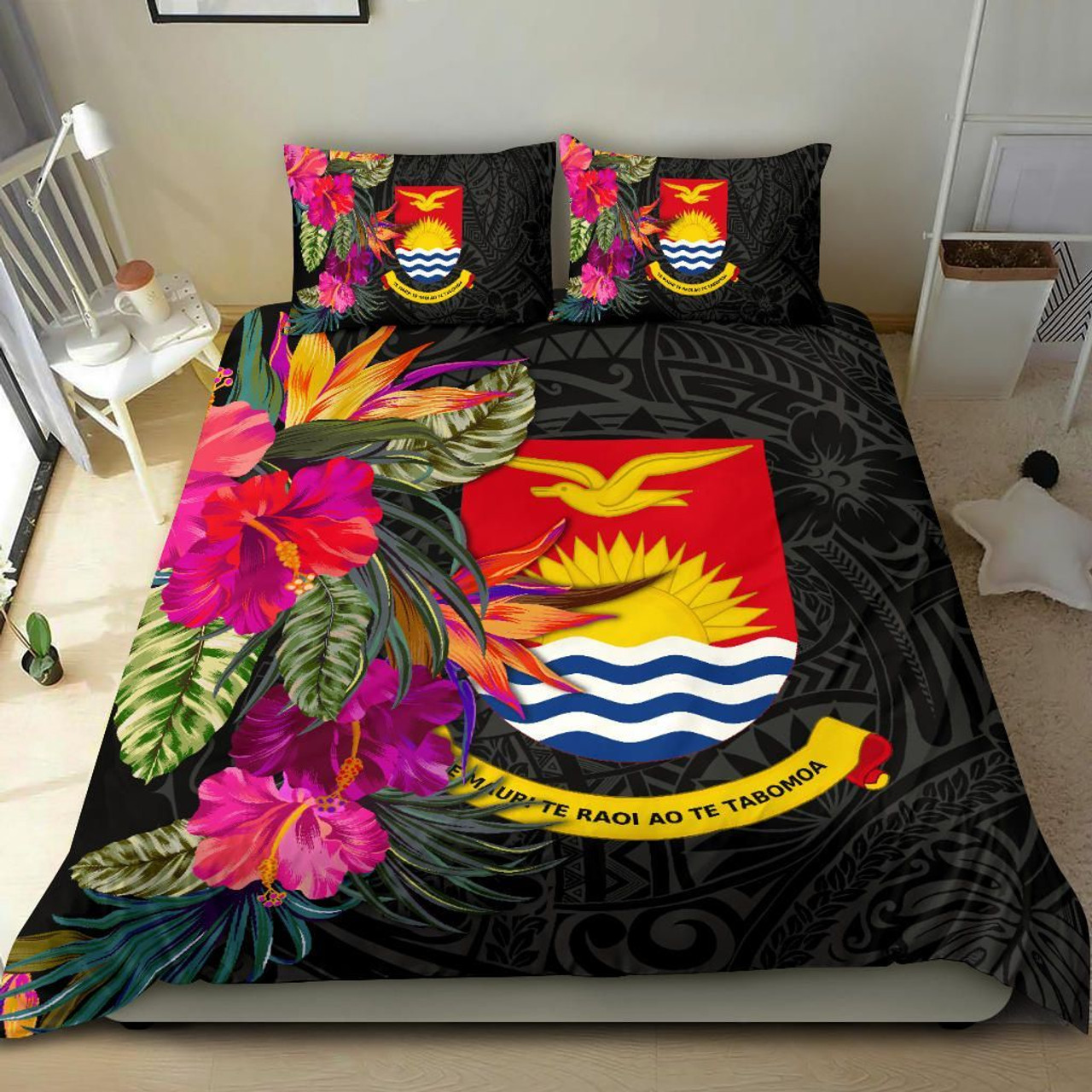 Fiji Duvet Cover Set - Fiji Coat Of Arms & Coconut Tree 6