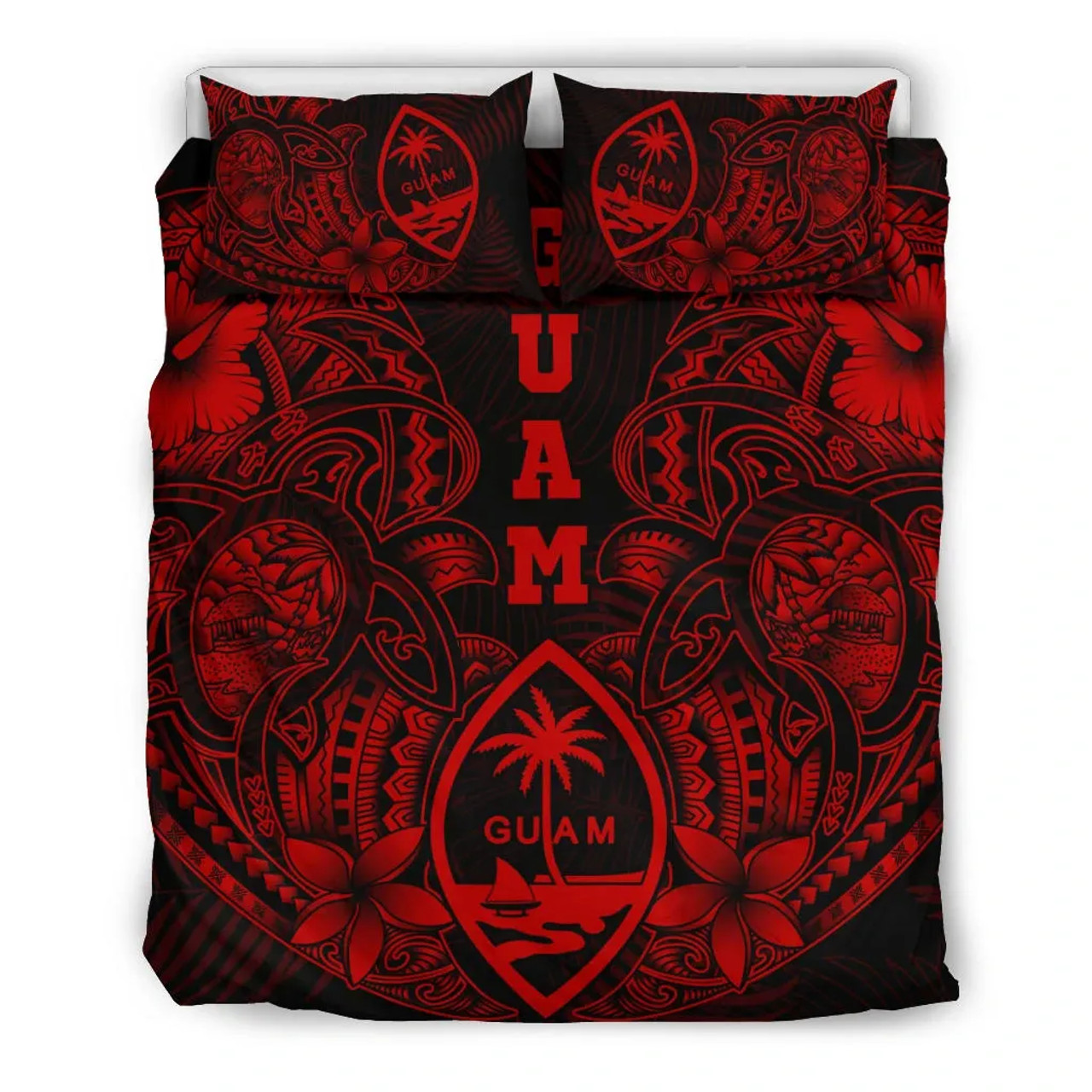 Polynesian Bedding Set - Guam Duvet Cover Sets - Red Turtle Homeland 3