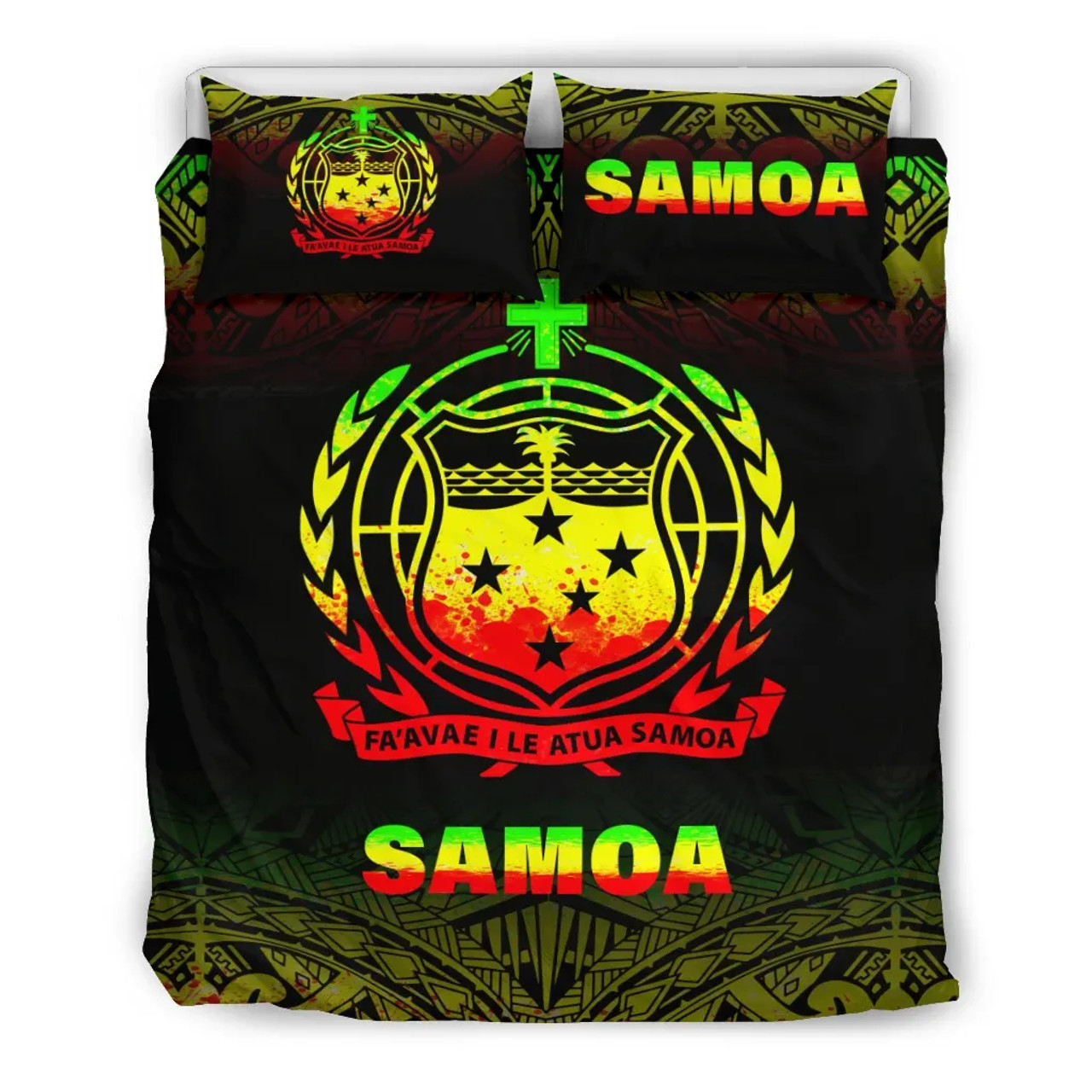 Samoa Duvet Cover Set - Reggae Fog Style 2