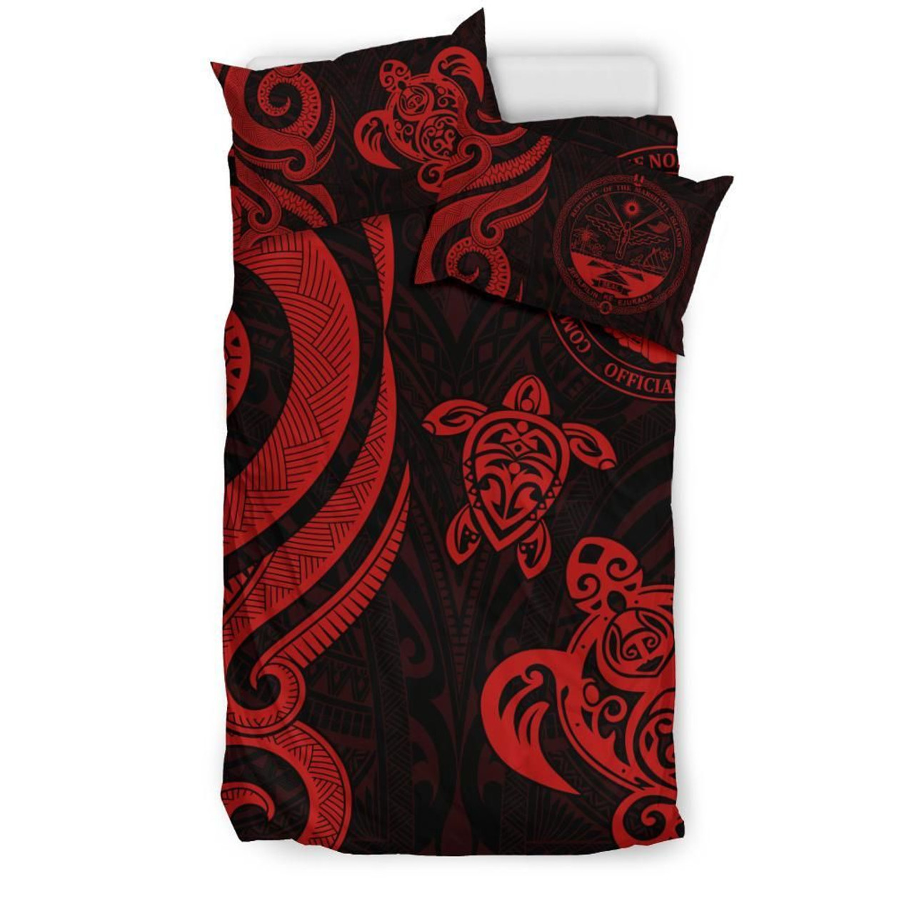 Northern Mariana Bedding Set - Tentacle Turtle Red 2