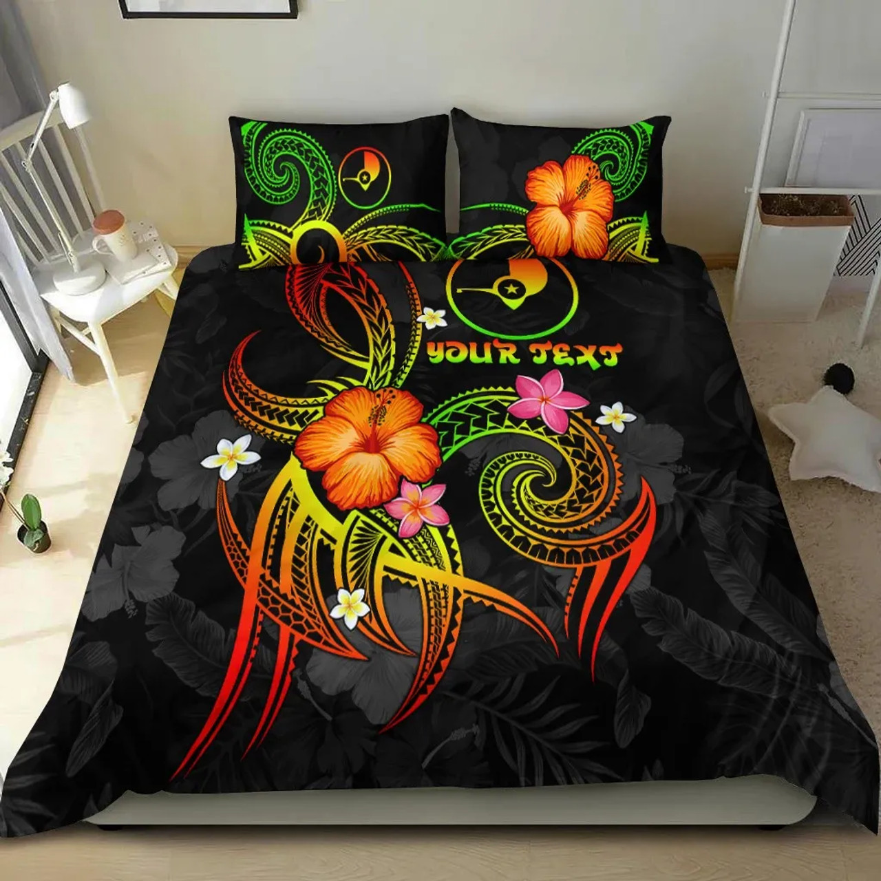 Yap Polynesian Personalised Bedding Set - Legend Of Yap (Reggae) 1