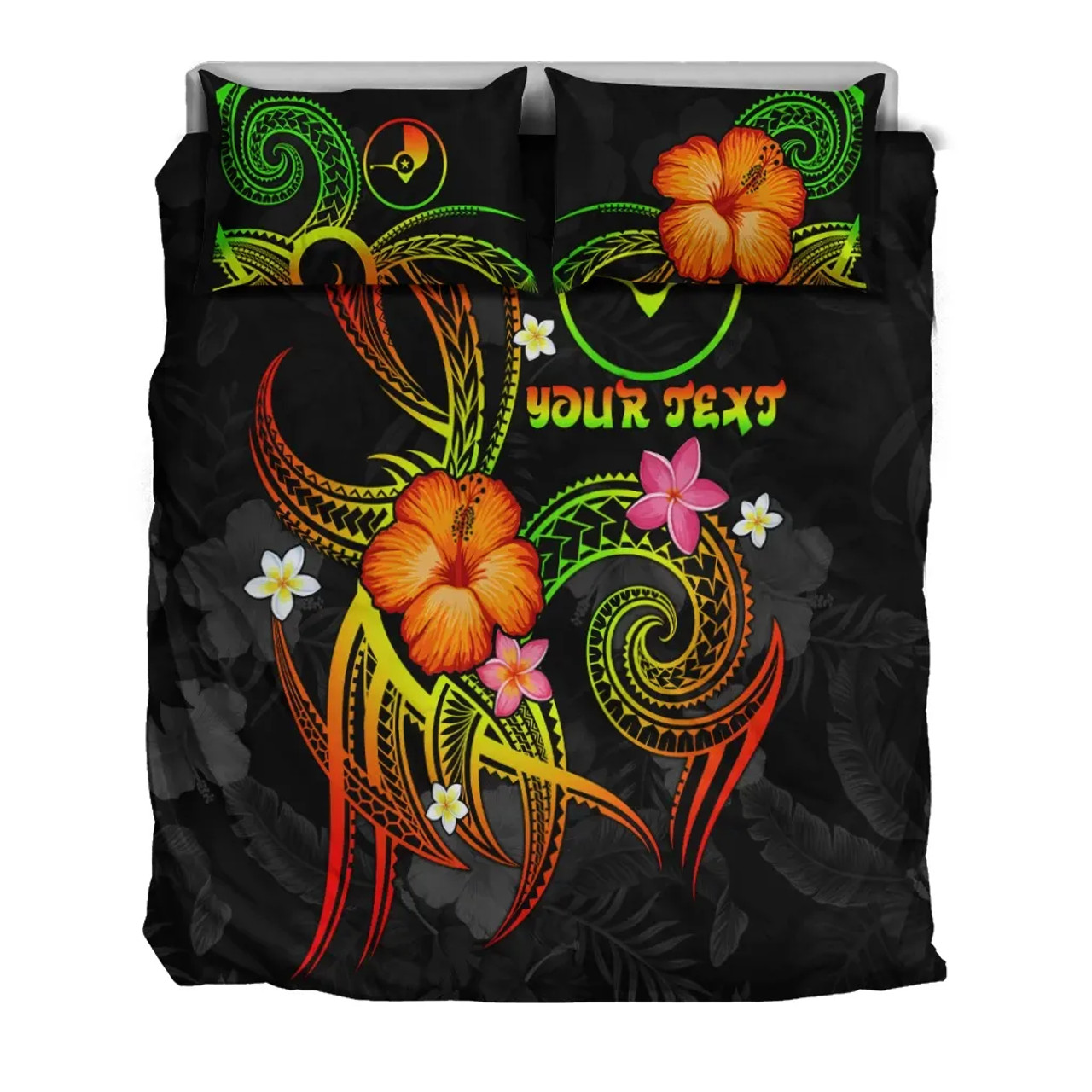 Yap Polynesian Personalised Bedding Set - Legend Of Yap (Reggae) 3