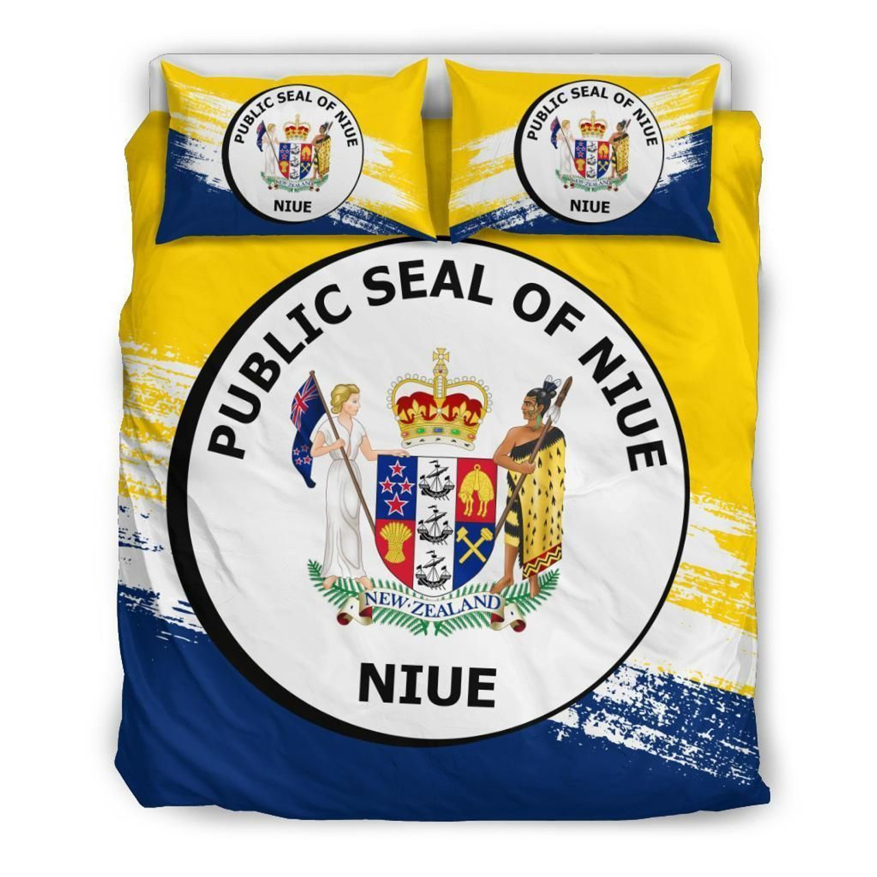 Niue Duvet Cover Set - Niue Coat Of Arms Premium 2