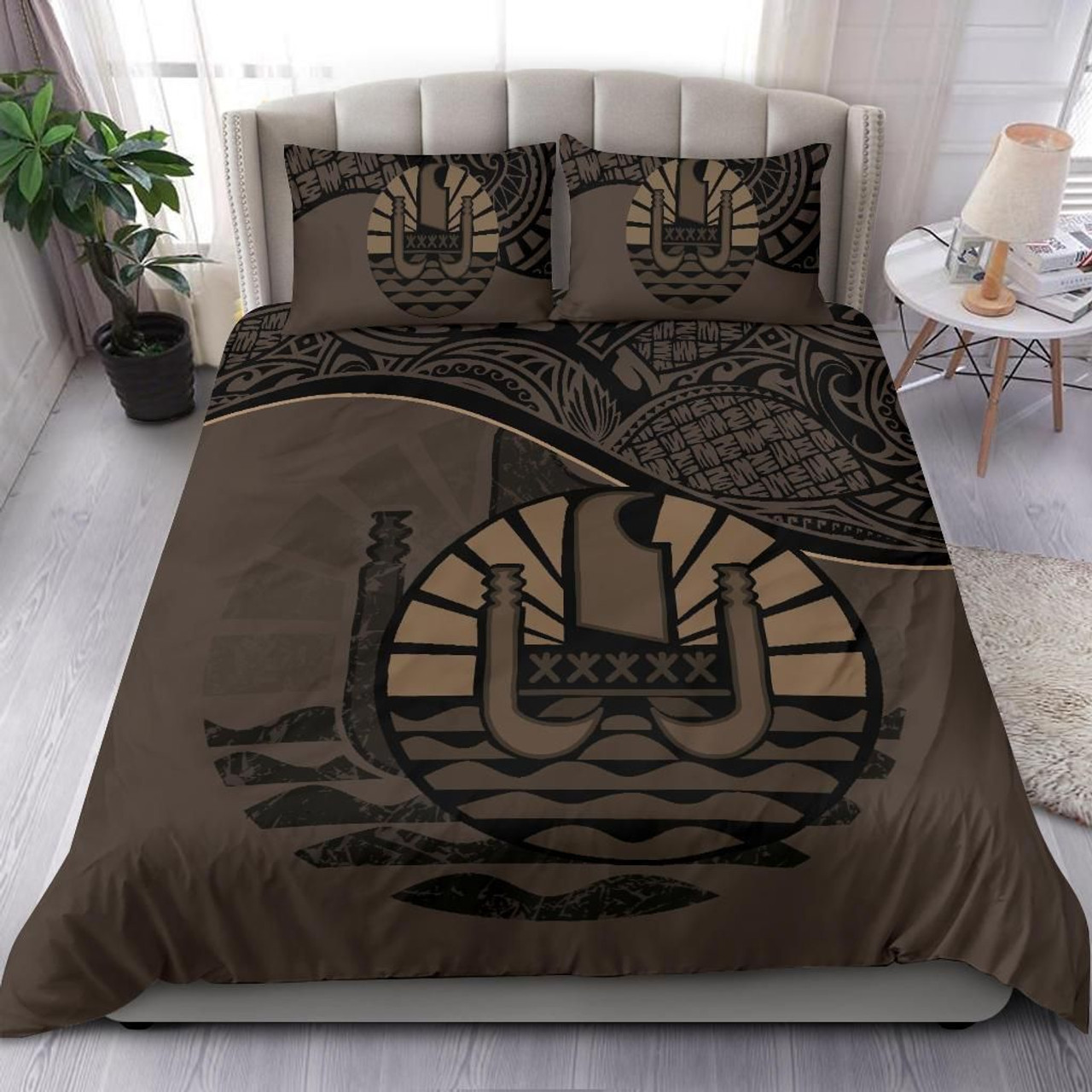 Polynesian Bedding Set - Fiji Duvet Cover Set Blue Color 5