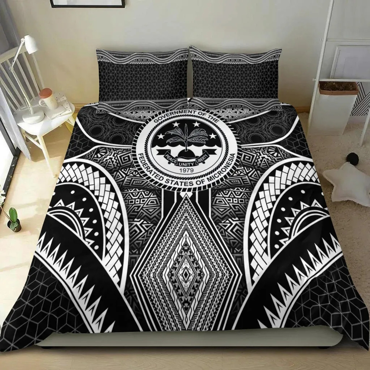 New Caledonia Bedding Set - Gold Tentacle Turtle 4