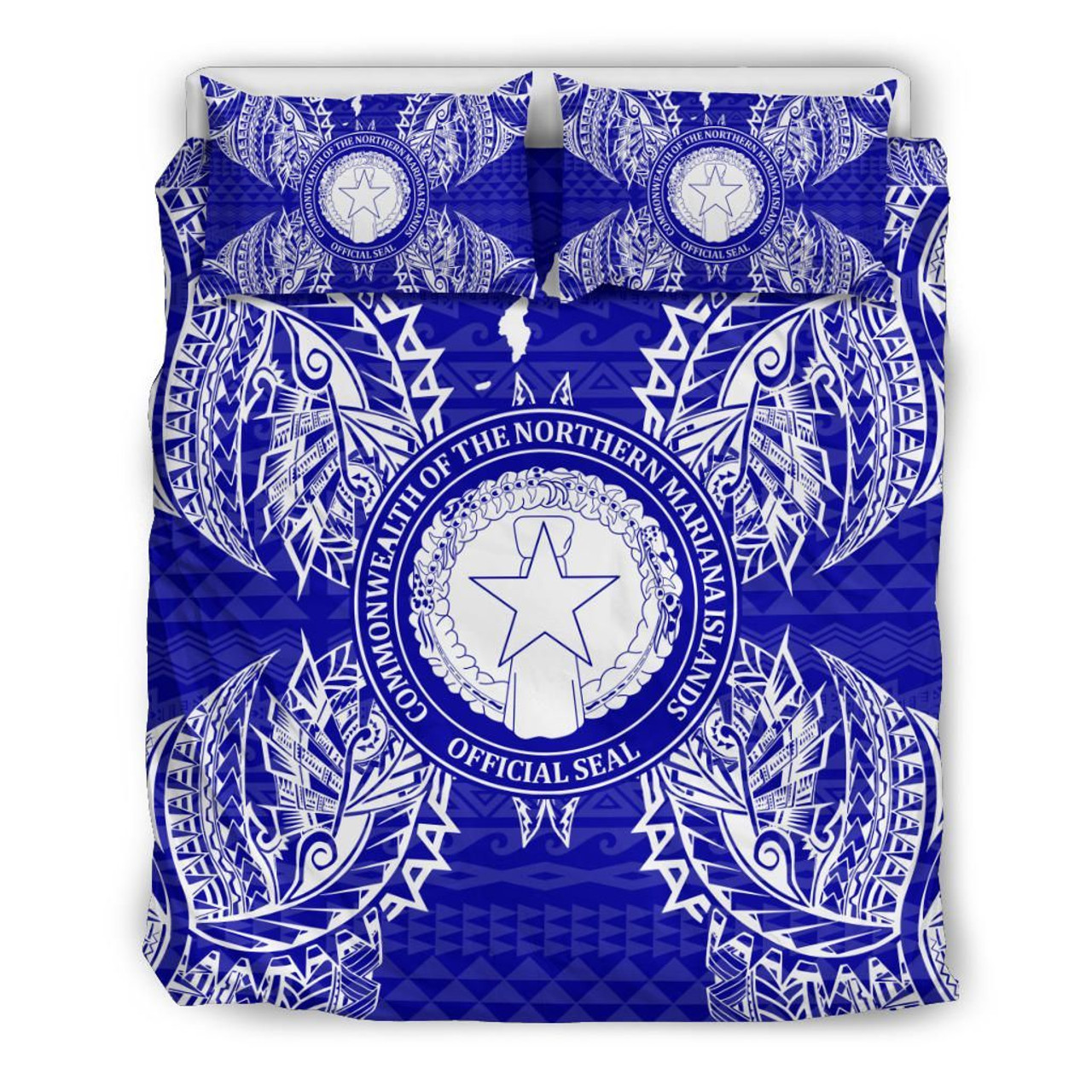 Kiribati Duvet Cover Set - Kiribati Coat Of Arms Hibiscus 4