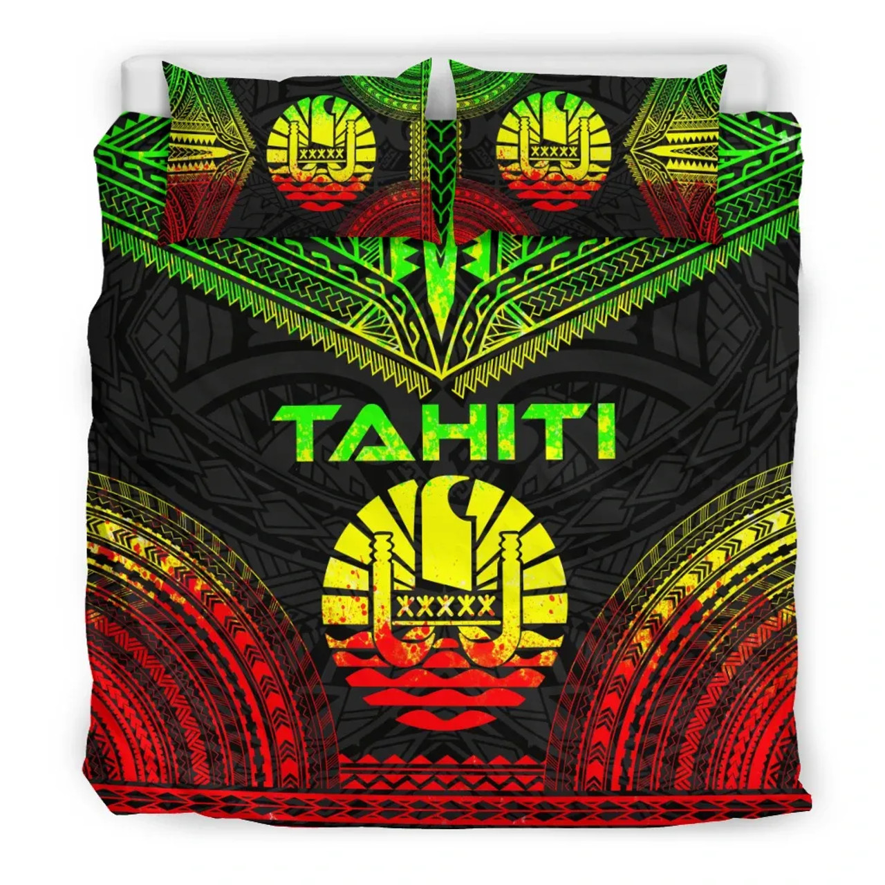Tahiti Polynesian Chief Duvet Cover Set - Reggae Version 3