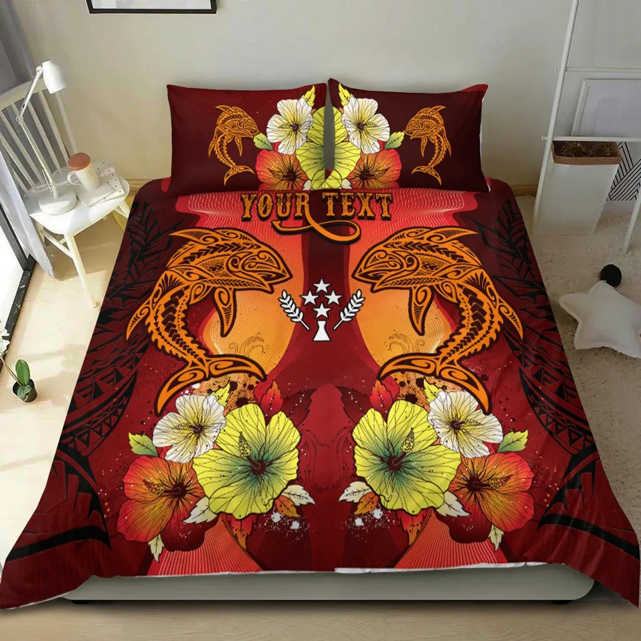 Kosrae State Bedding Set - Butterfly Polynesian Style 5