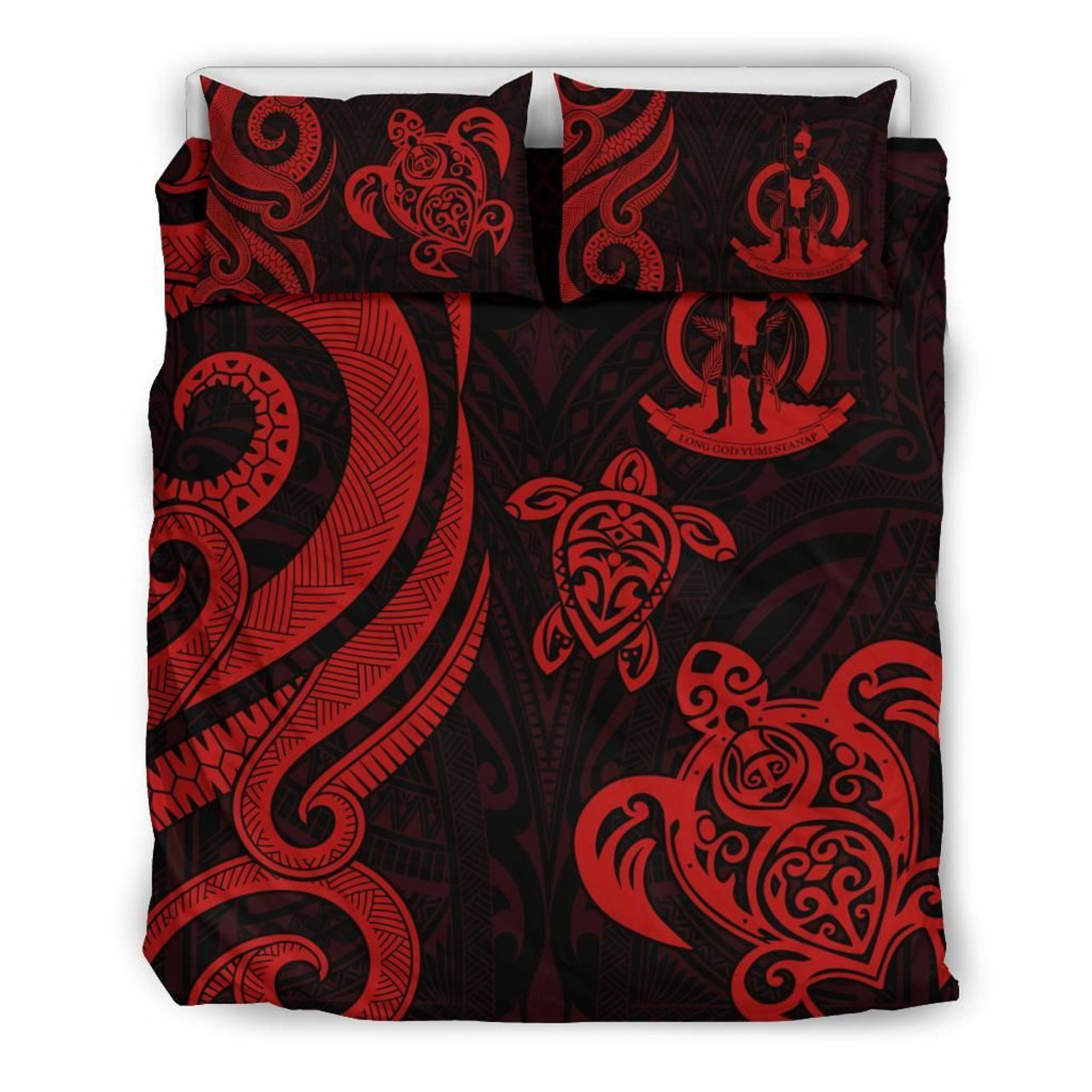 Vanuatu Bedding Set - Red Tentacle Turtle 3