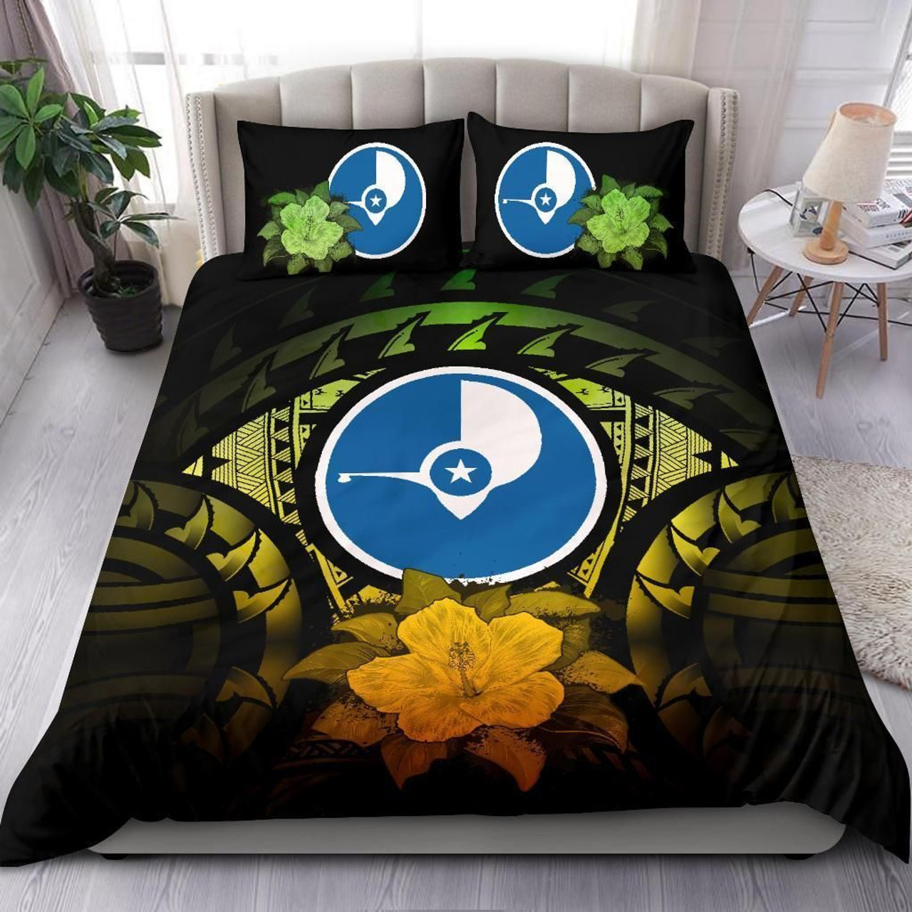 Polynesian Bedding Set - Federated States Of Micronesia Duvet Cover Set Tropical Flowers 5